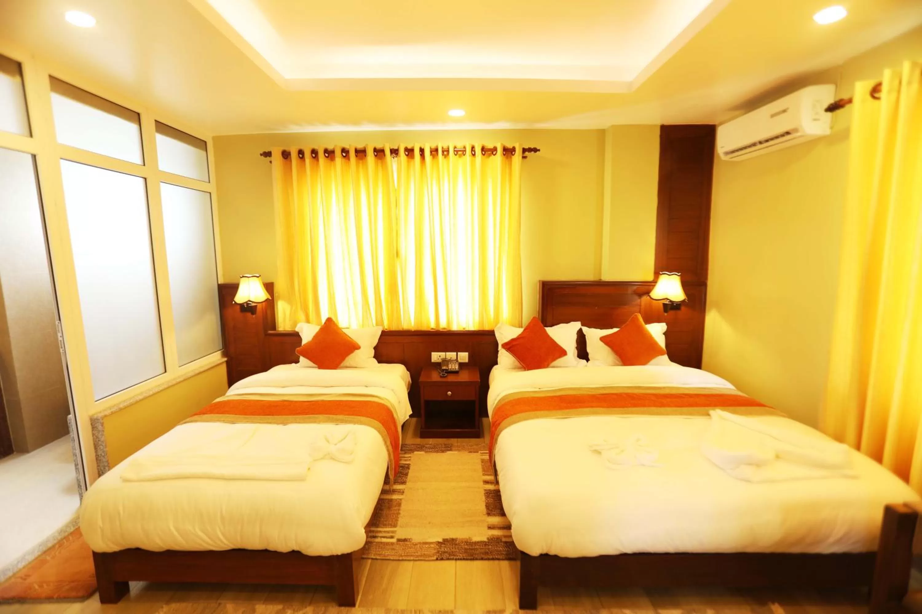 Decorative detail, Bed in Hotel The Clock