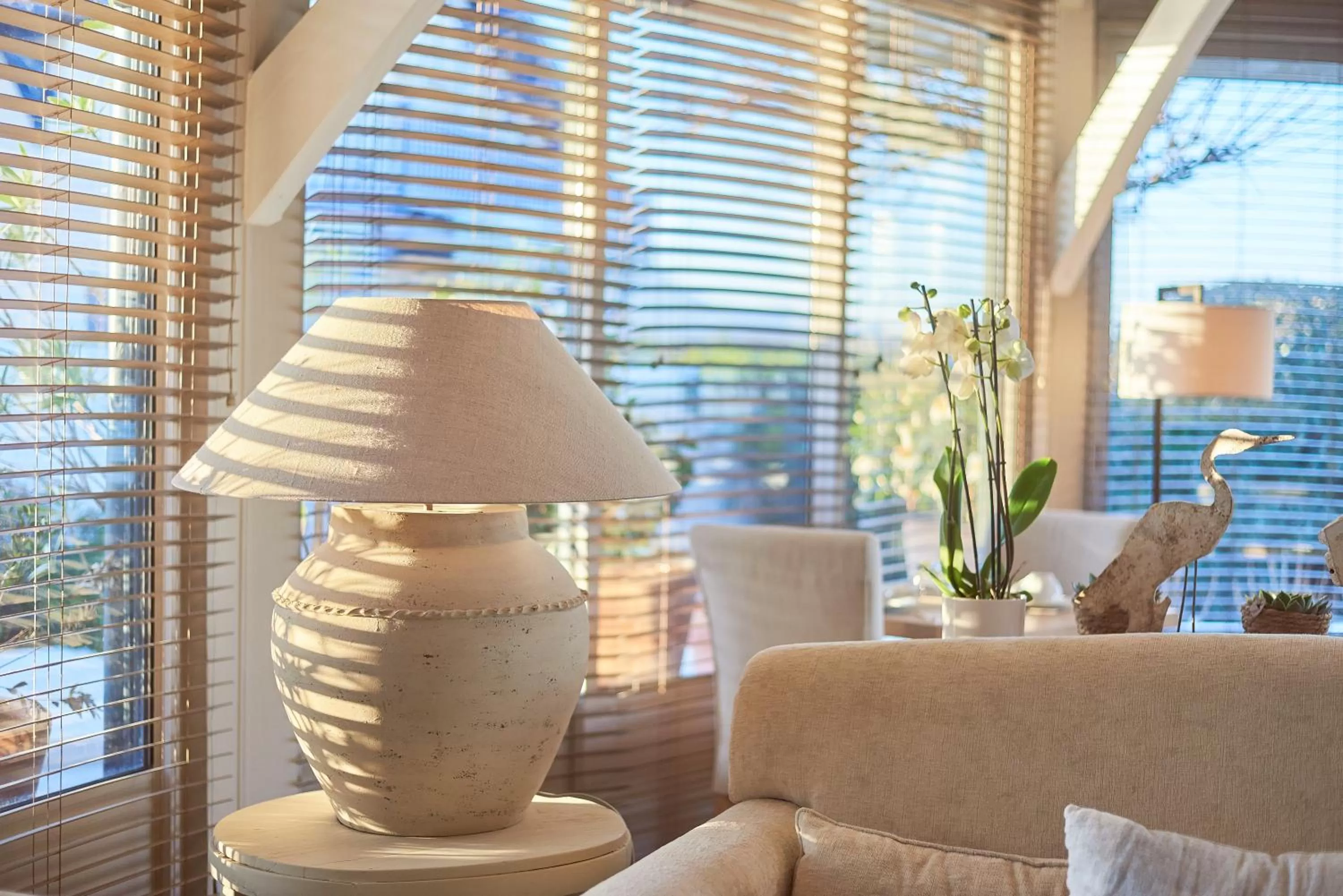 Seating area in Villa L'Arche