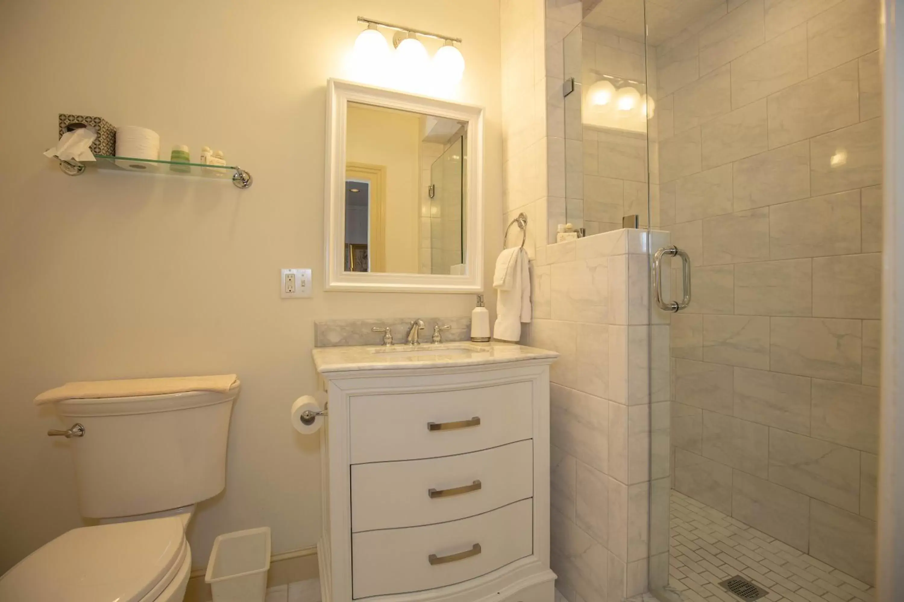 Bathroom in Clark Currier Inn