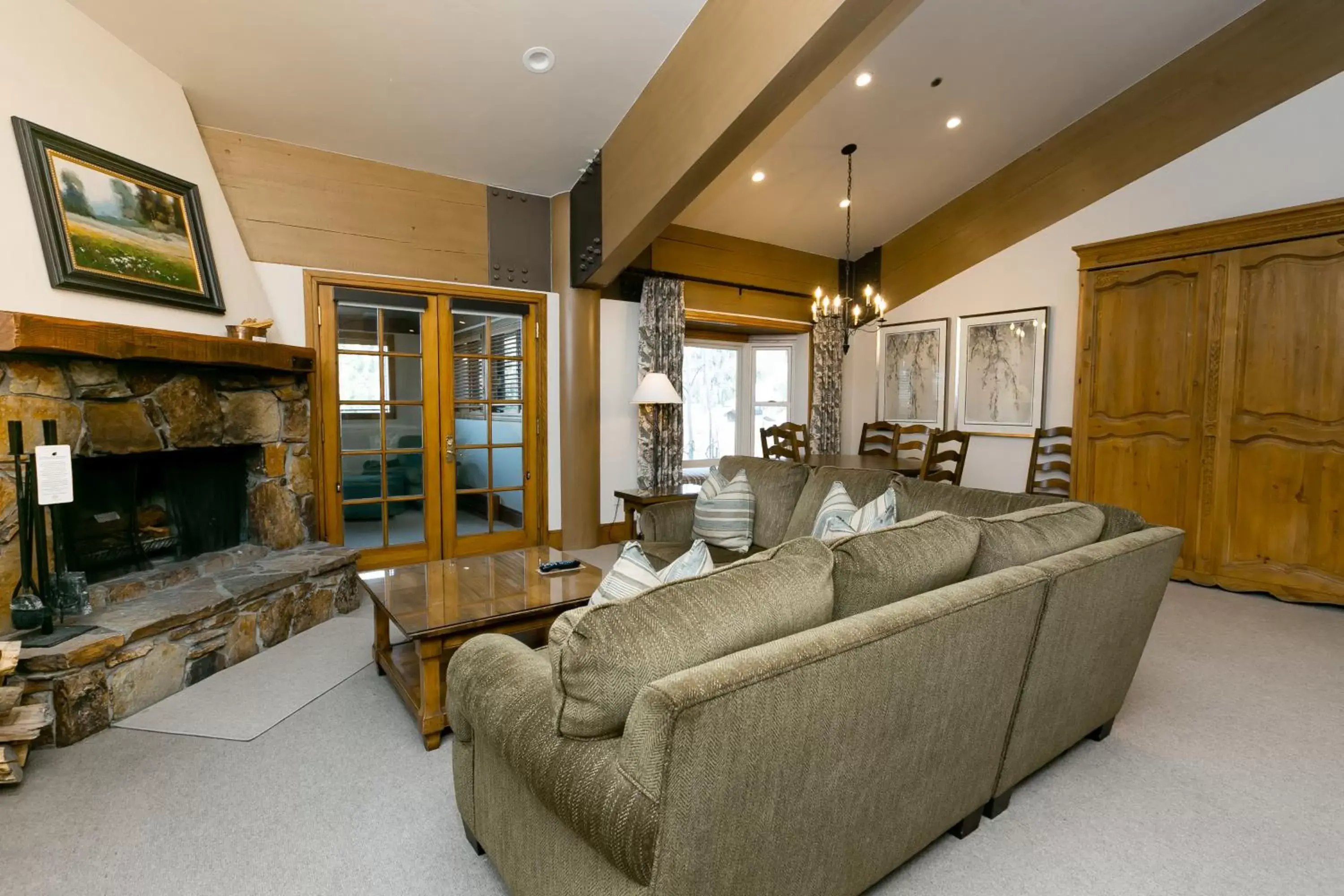 Living room in Stein Eriksen Lodge Deer Valley