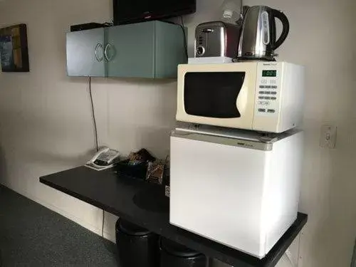 Kitchen/Kitchenette in Ascot Oamaru Motel