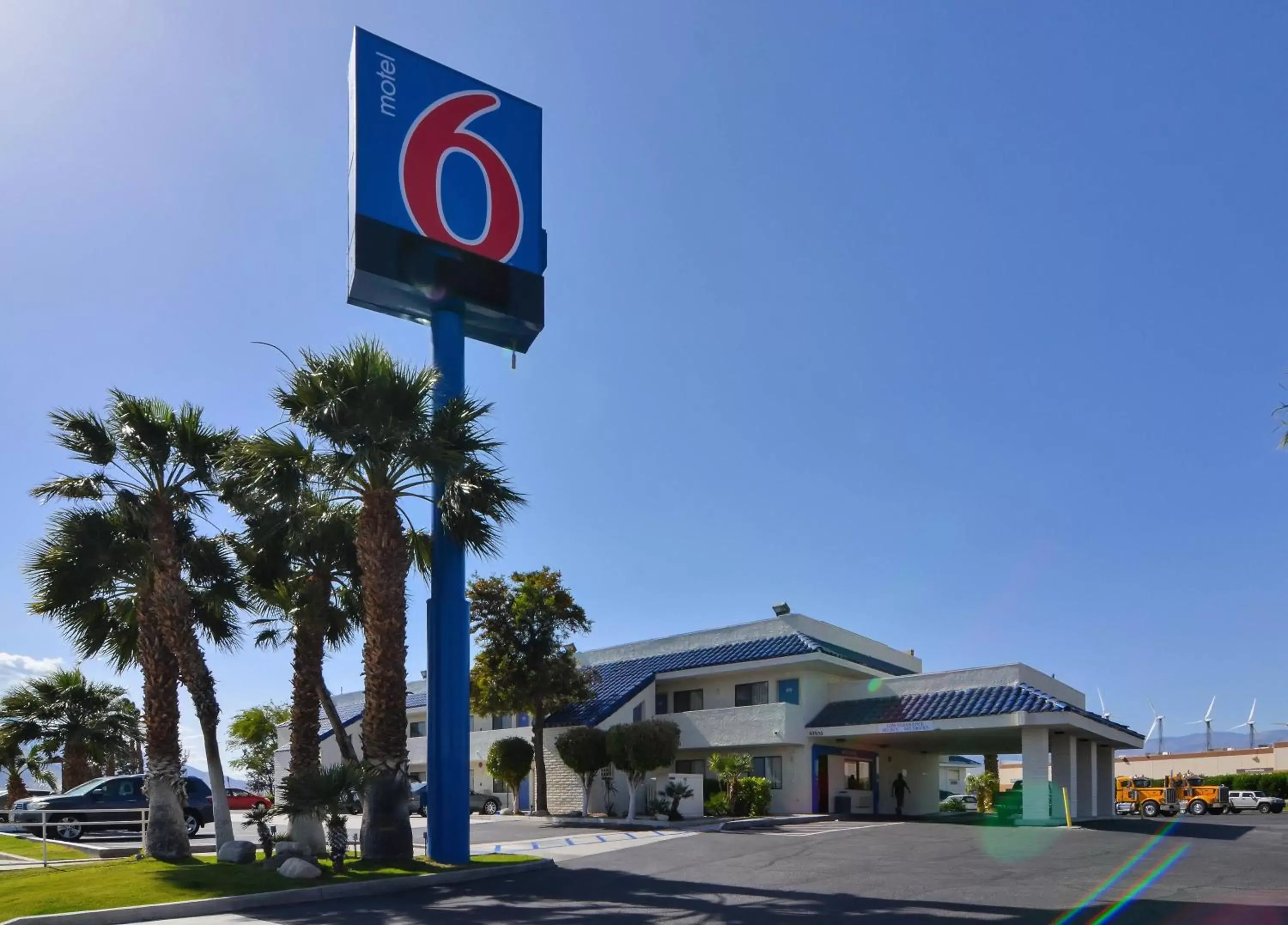 Facade/entrance, Property Building in Motel 6-North Palm Springs, CA - North