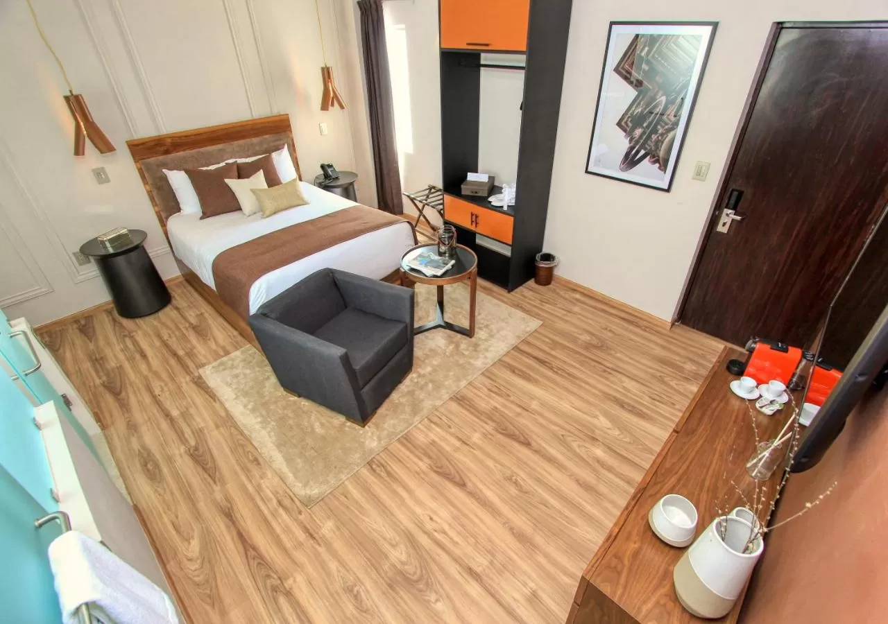 Coffee/tea facilities, Bed in Casa Florencia Hotel Boutique