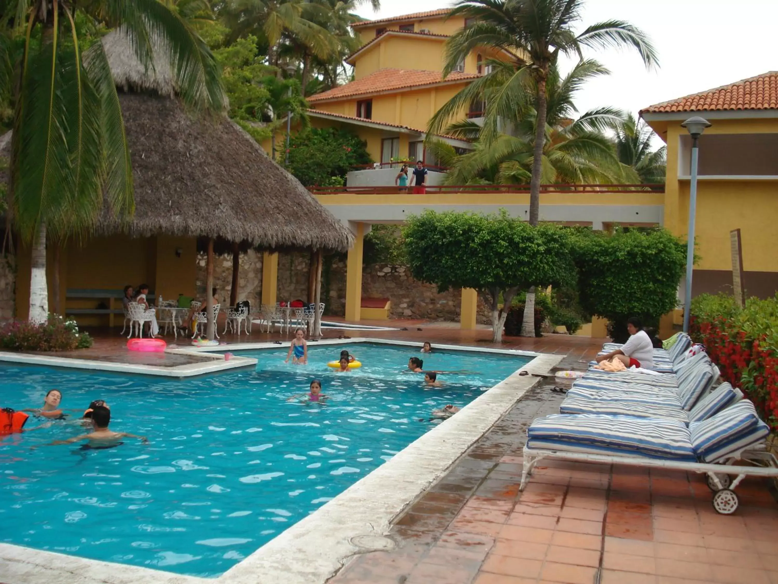 Swimming Pool in Villas del Palmar Manzanillo with Beach Club