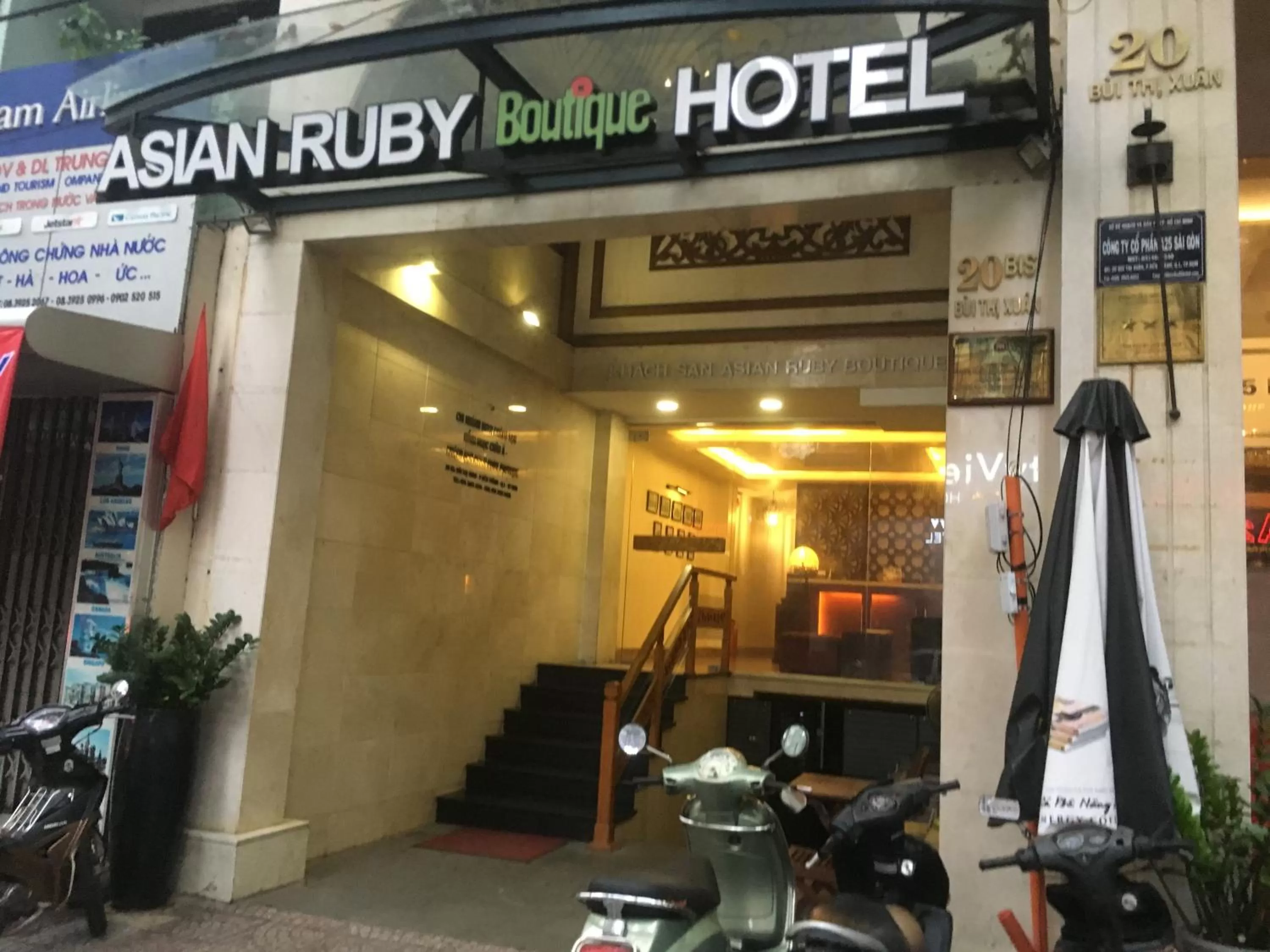 Property building in Asian Ruby Boutique Hotel Bùi Thị Xuân