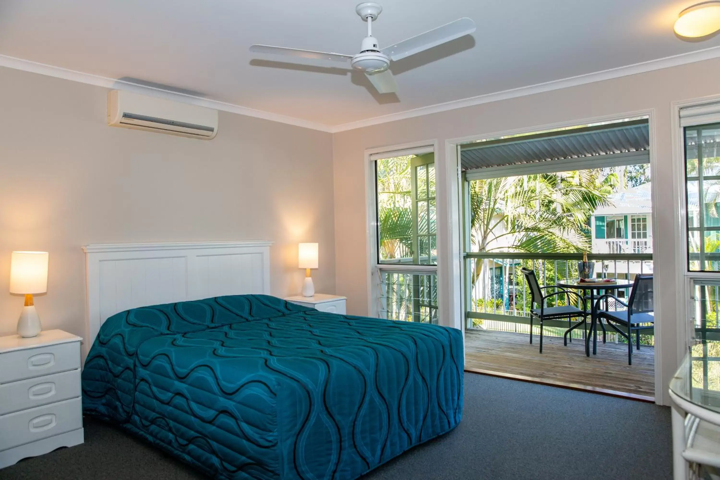 Bed in Coral Beach Noosa Resort