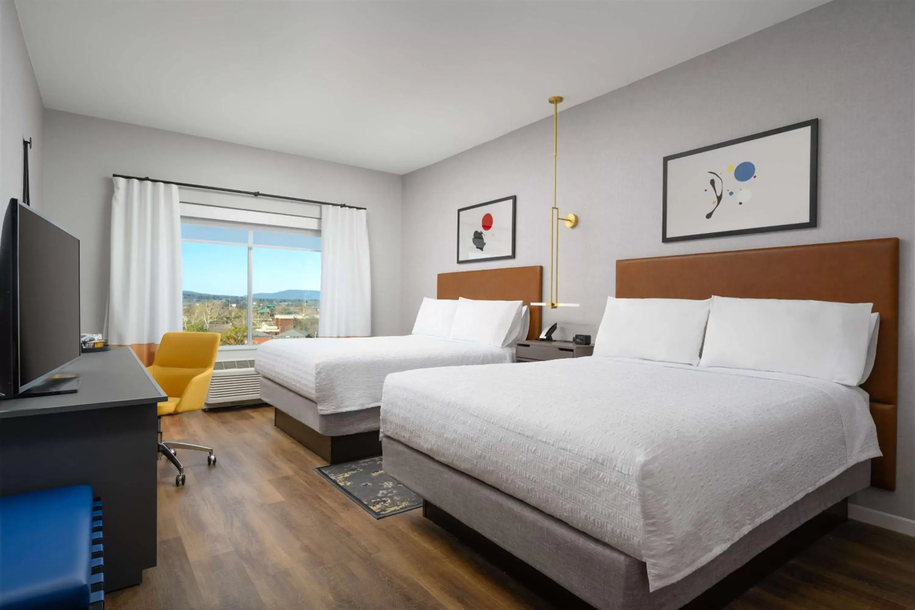 Queen Room with Two Queen Beds - Hearing Access in Hampton Inn & Suites Huntsville Downtown, Al Queen Room with Two Queen Beds - Hearing Access in Hampton Inn & Suites Huntsville Downtown, Al