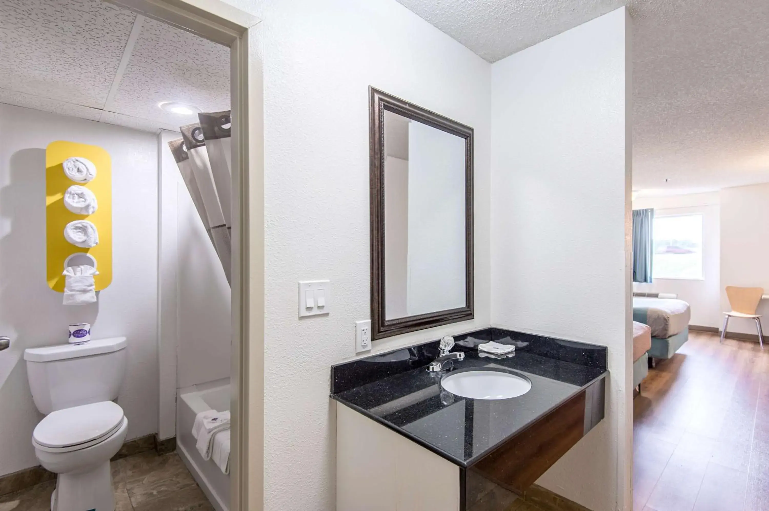Bathroom in Motel 6-Lawrence, KS