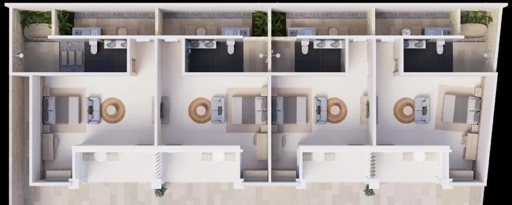 Floor Plan in Puspa Ayu Villas & Apartments