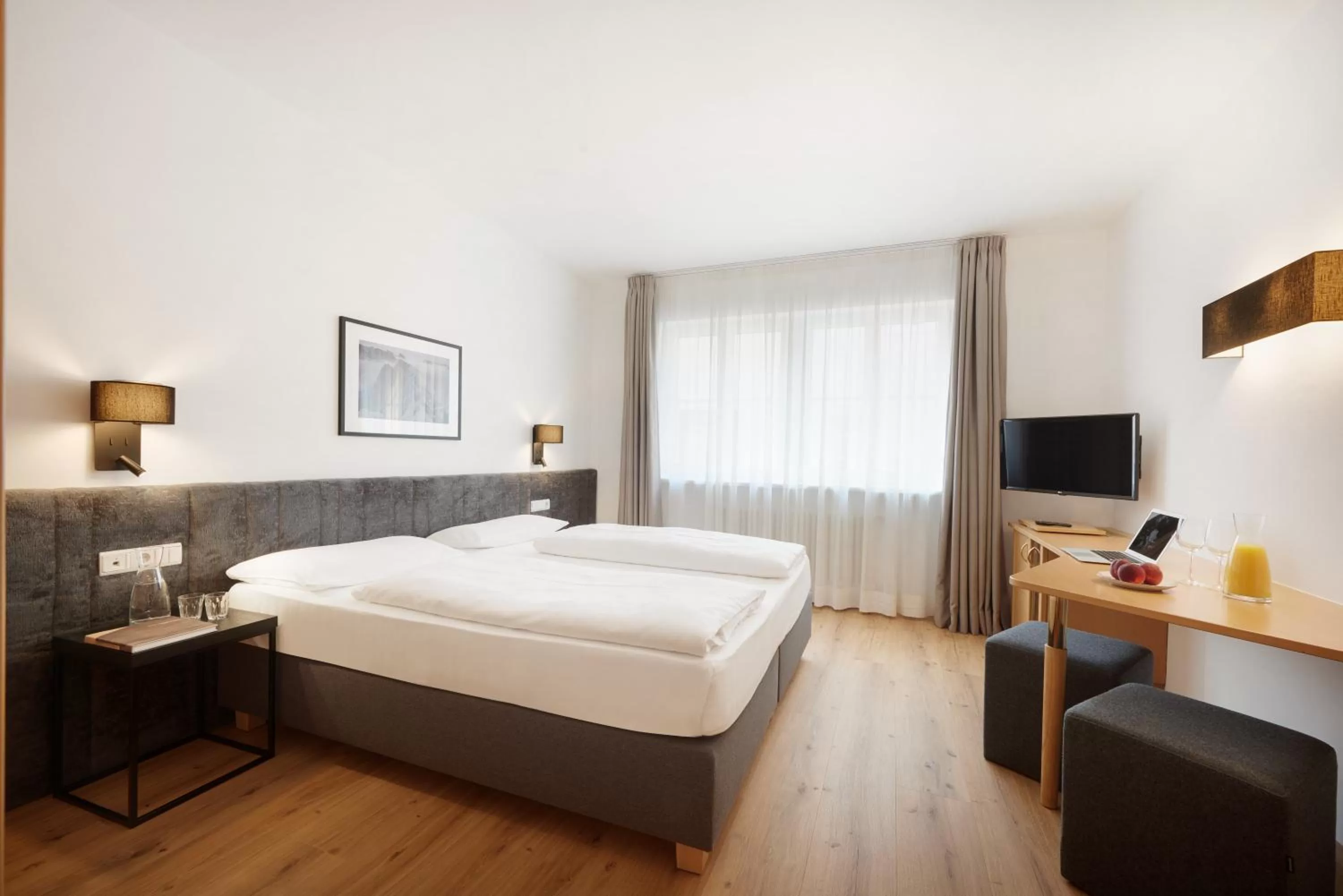 Bed in Hotel Goldene Rose