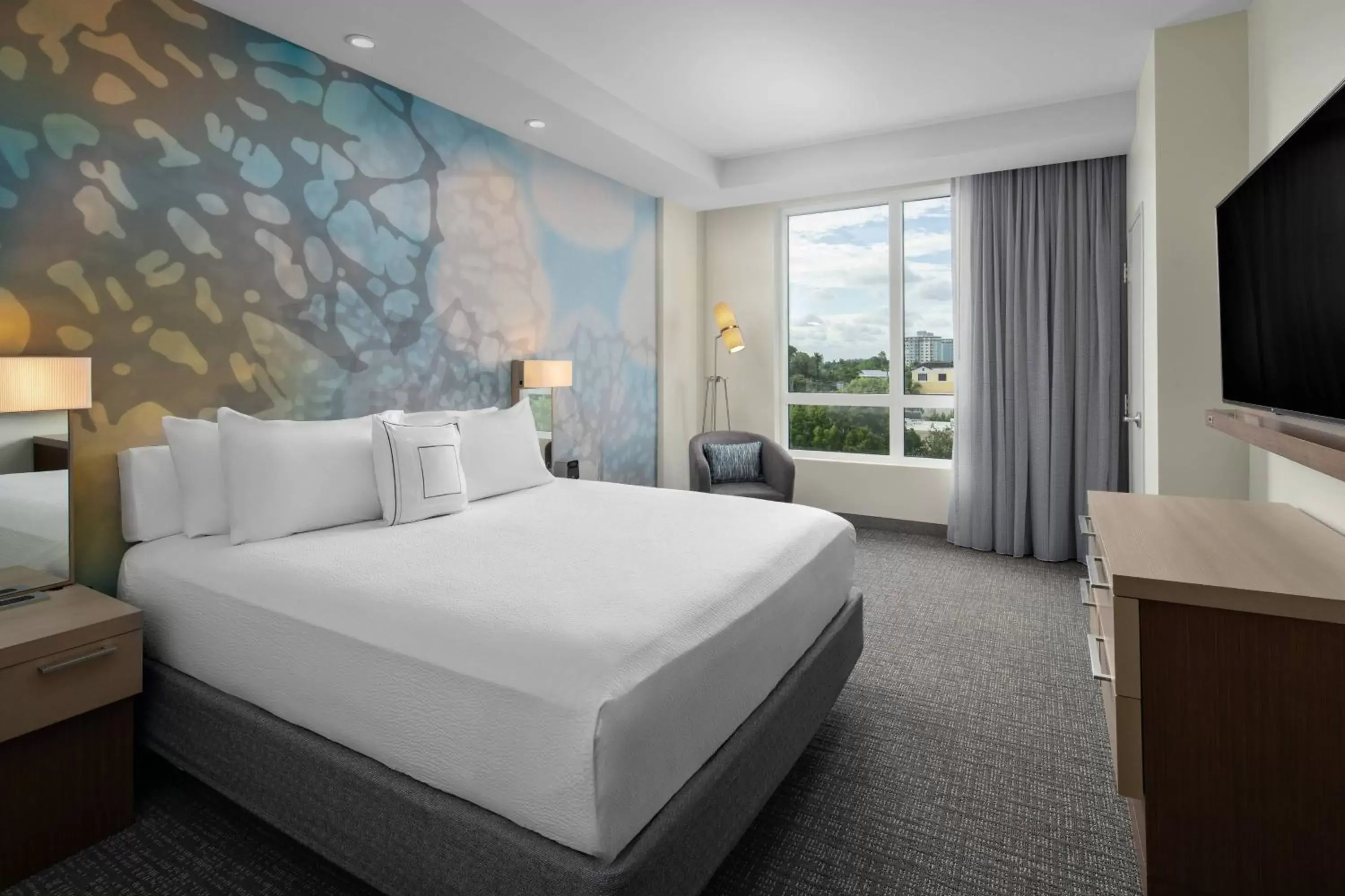 Bedroom, Bed in Courtyard by Marriott Delray Beach