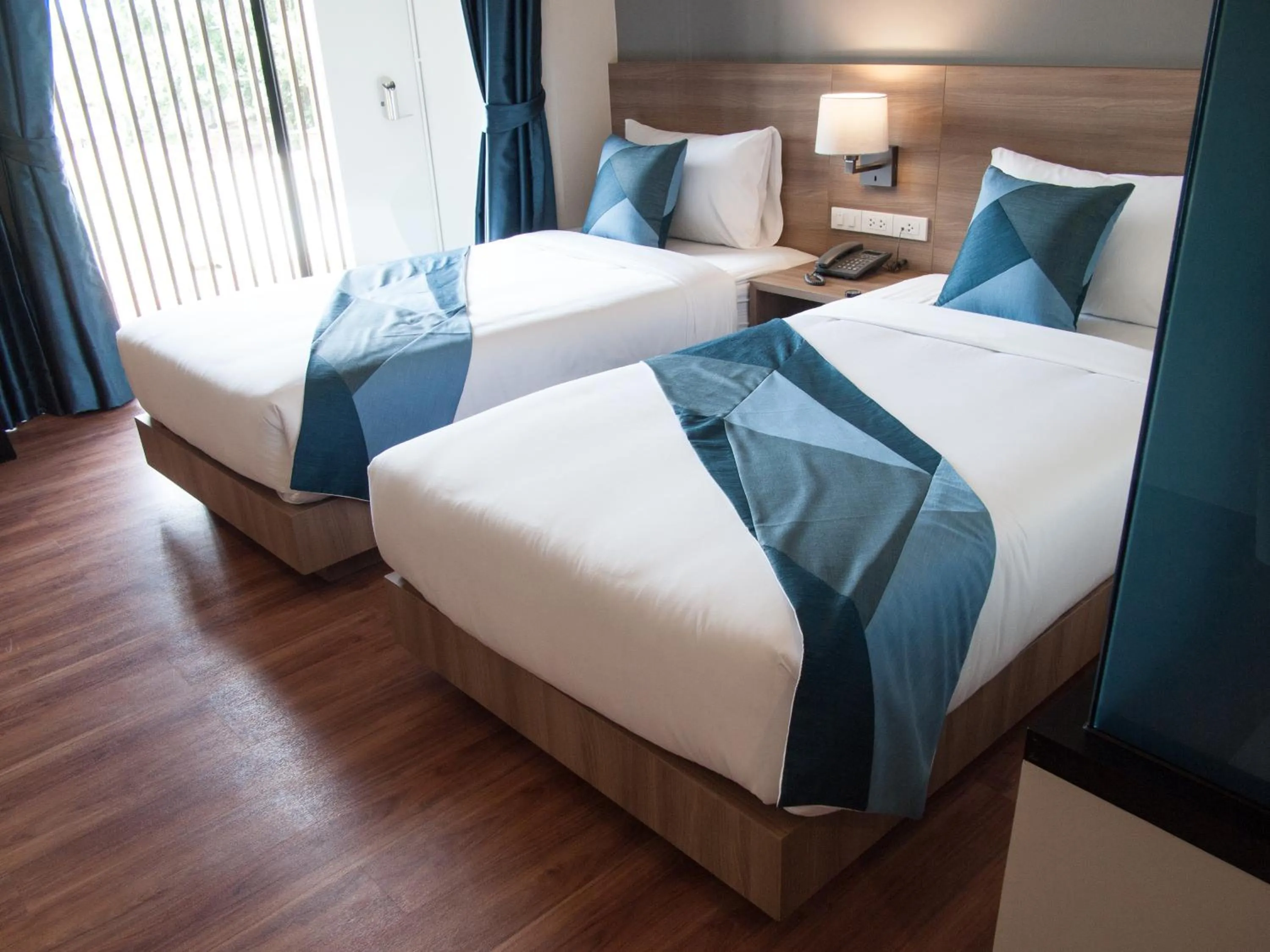 Bed in Blue Rabbit Hotel