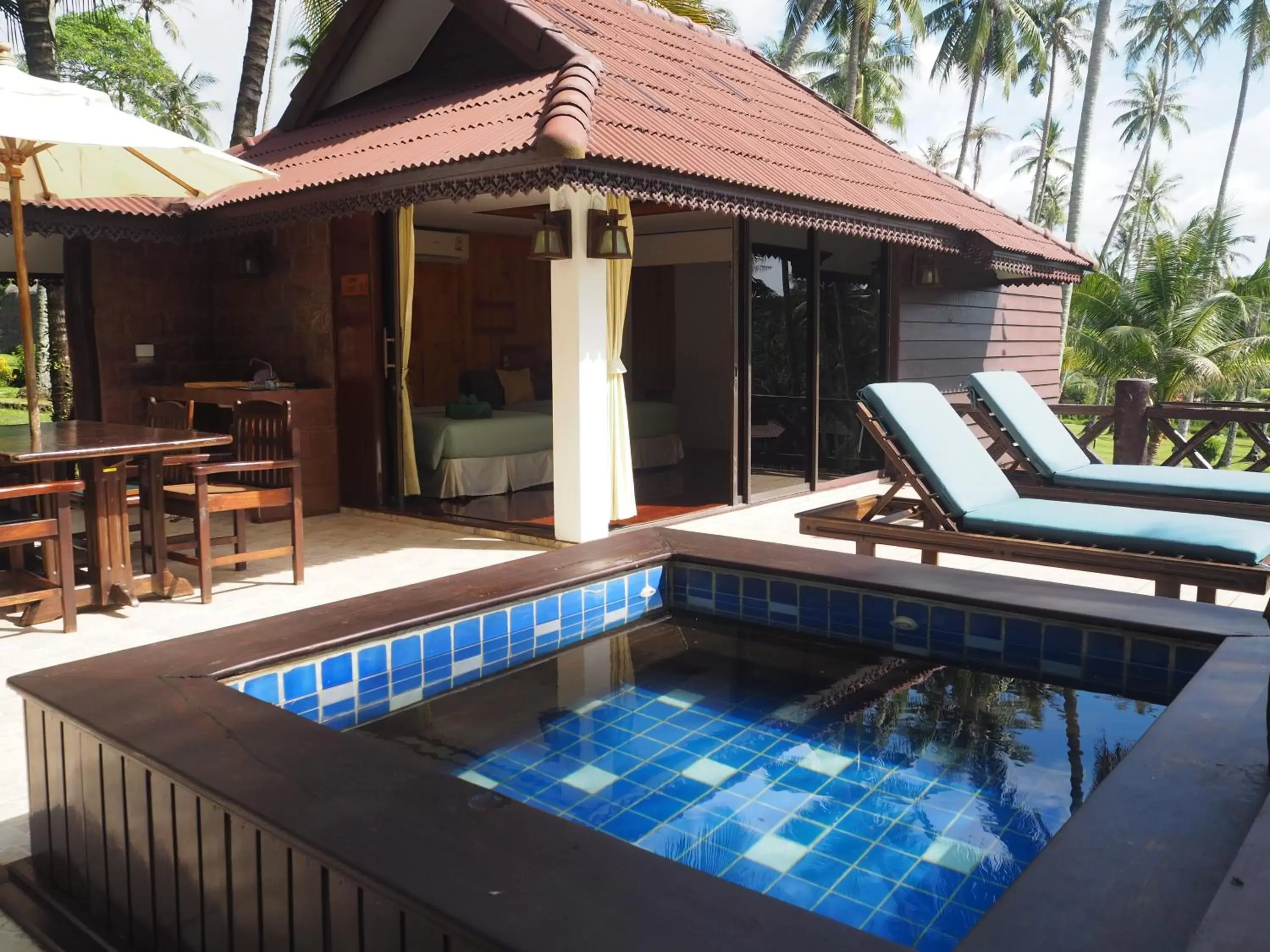 Patio, Swimming Pool in Koh Kood Beach Resort