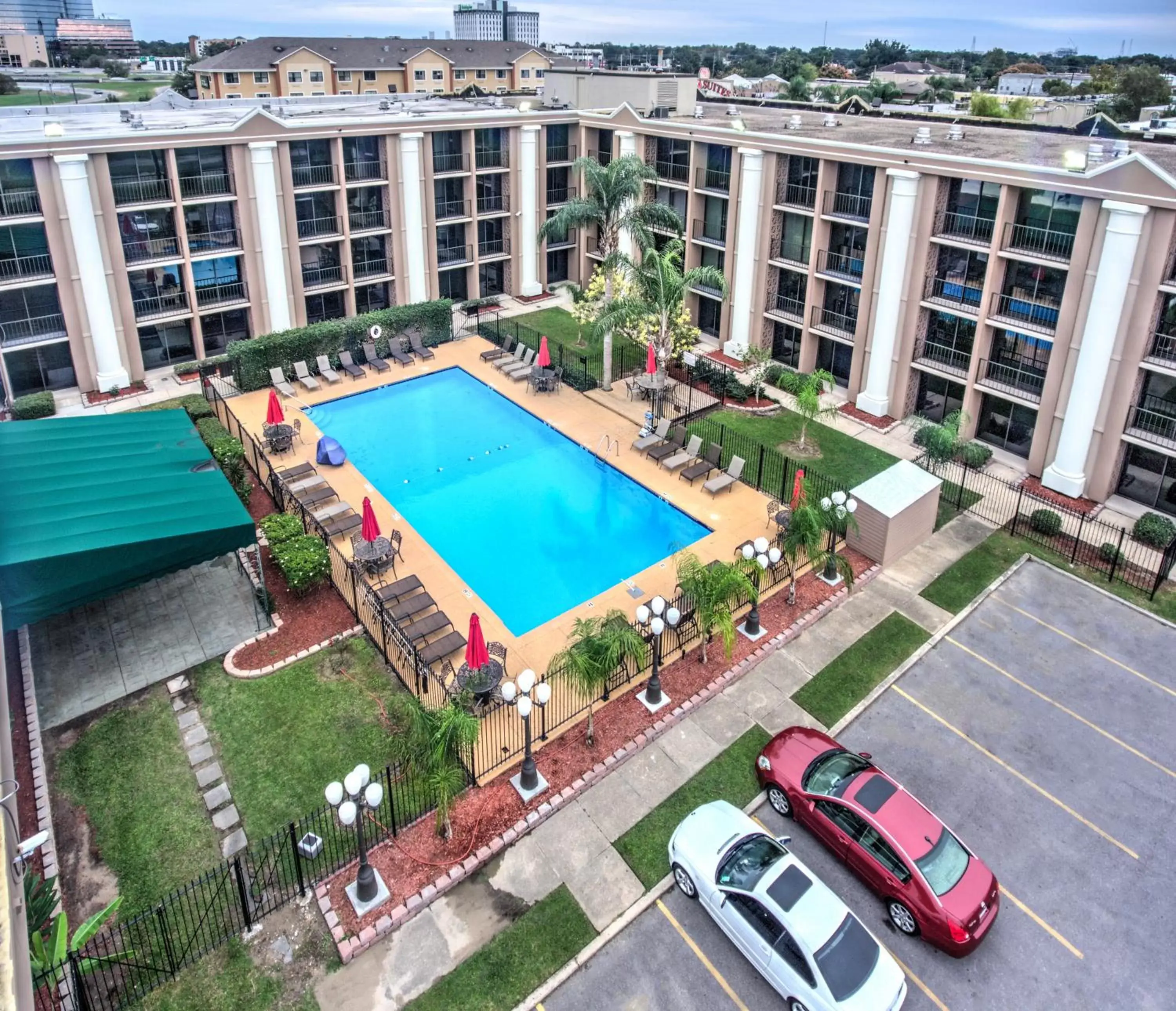 Bird's eye view, Pool View in Ramada by Wyndham Metairie New Orleans Airport