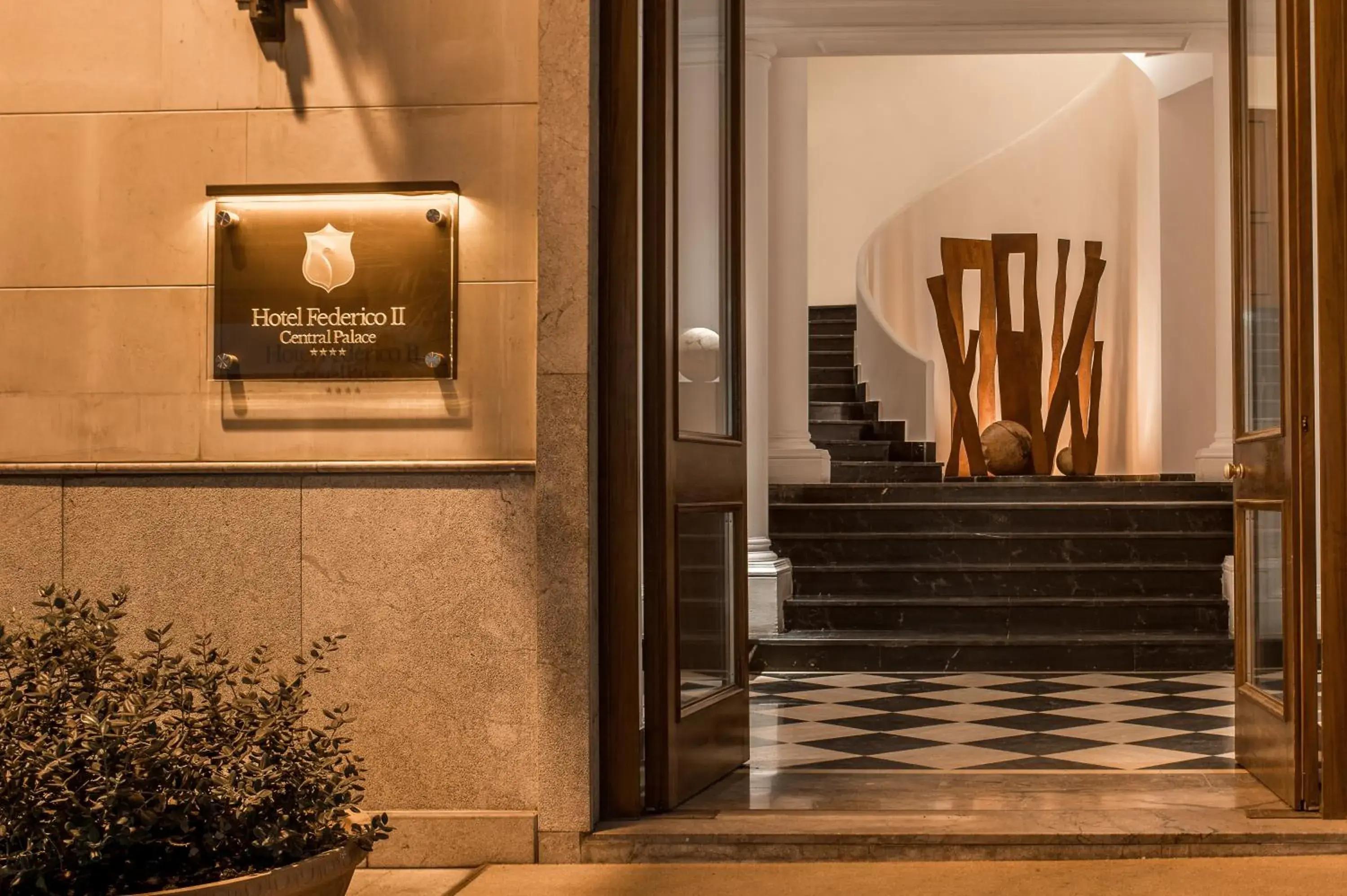 Facade/entrance in Hotel Federico II Central Palace Facade/entrance in Hotel Federico II Central Palace