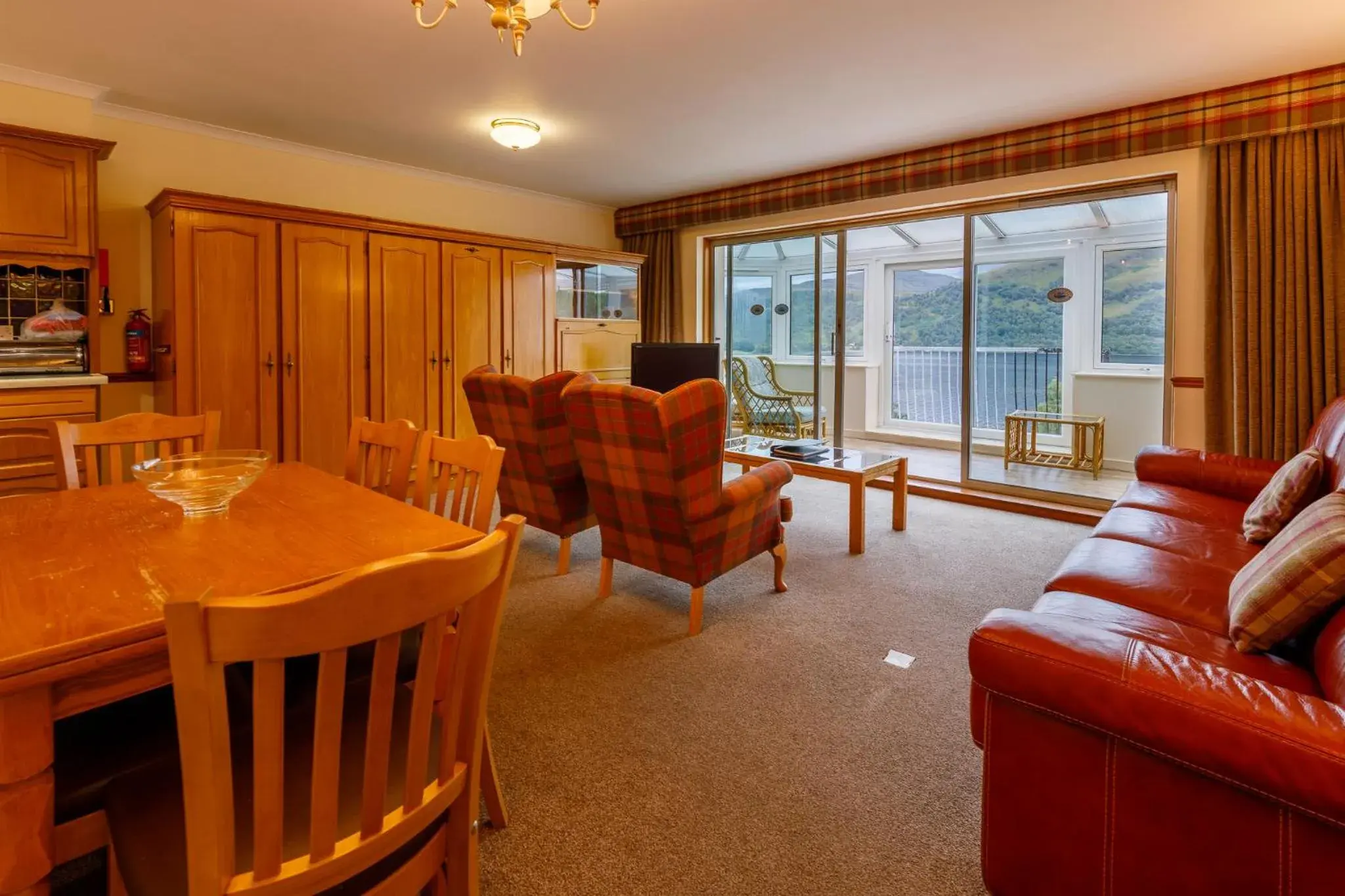 Living room, Seating Area in Loch Rannoch Highland Club