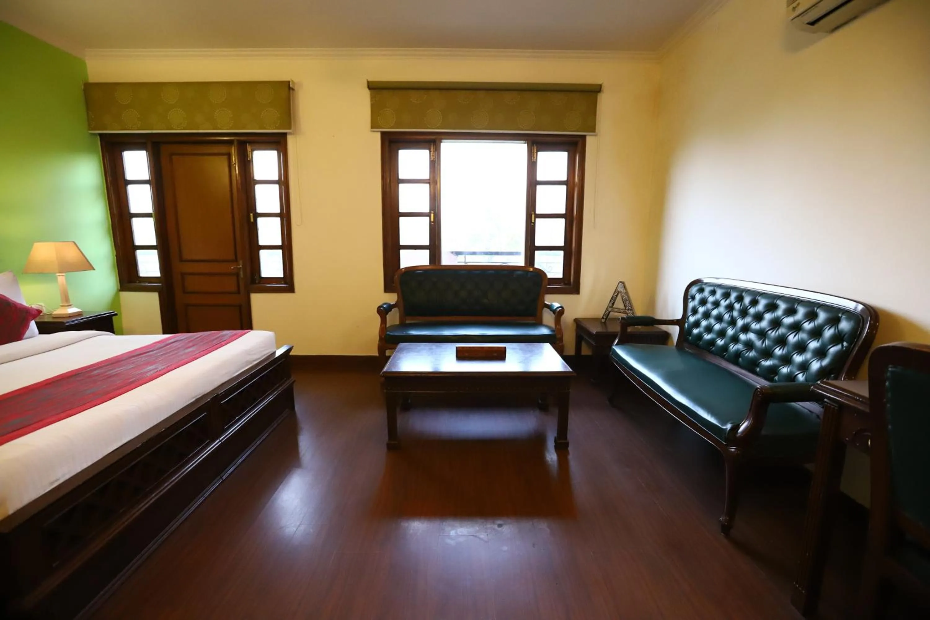 Photo of the whole room, Bed in Hotel Ambica Palace AIIMS New Delhi - Couple Friendly Local ID Accepted