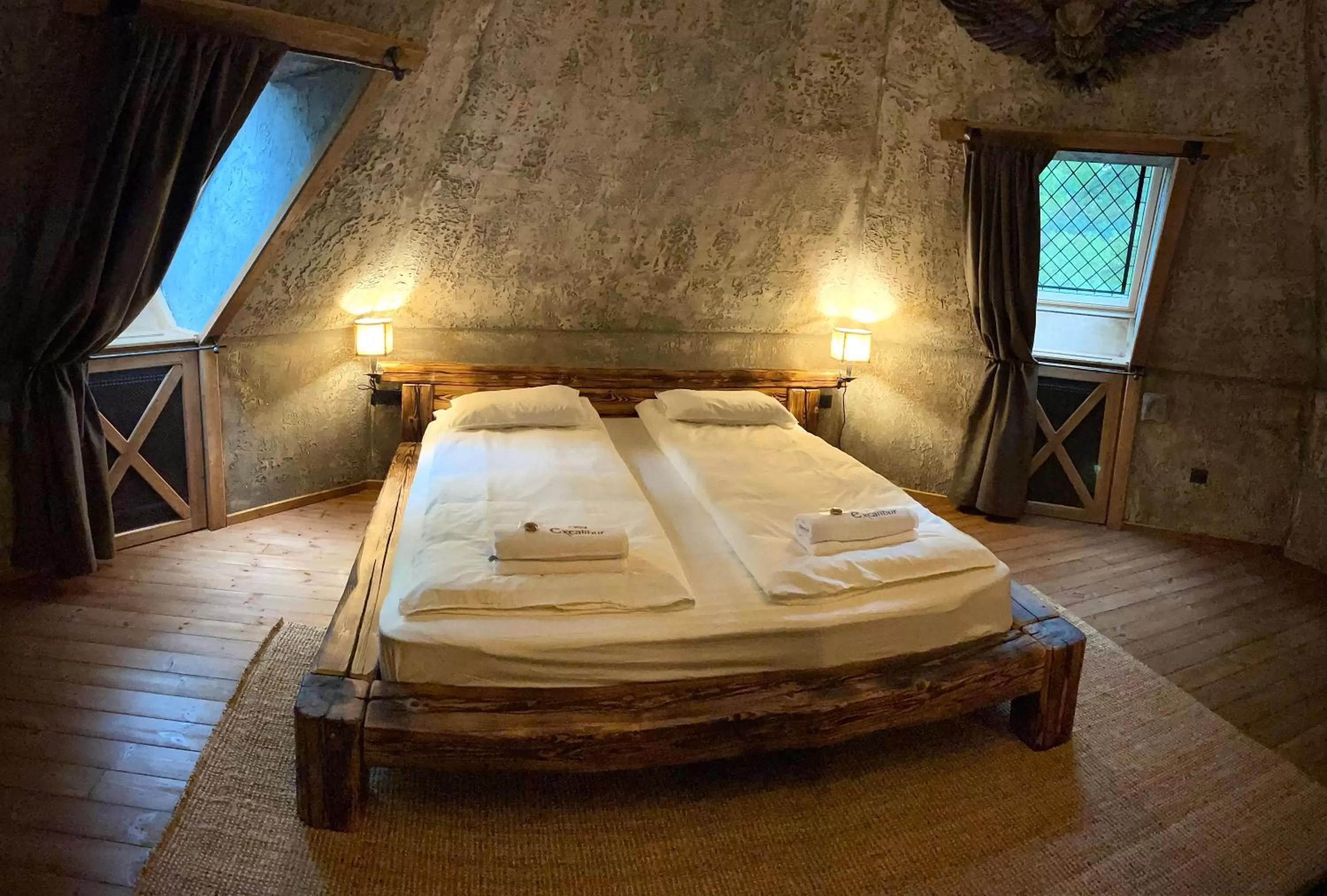 Bed in Excalibur miniHotel