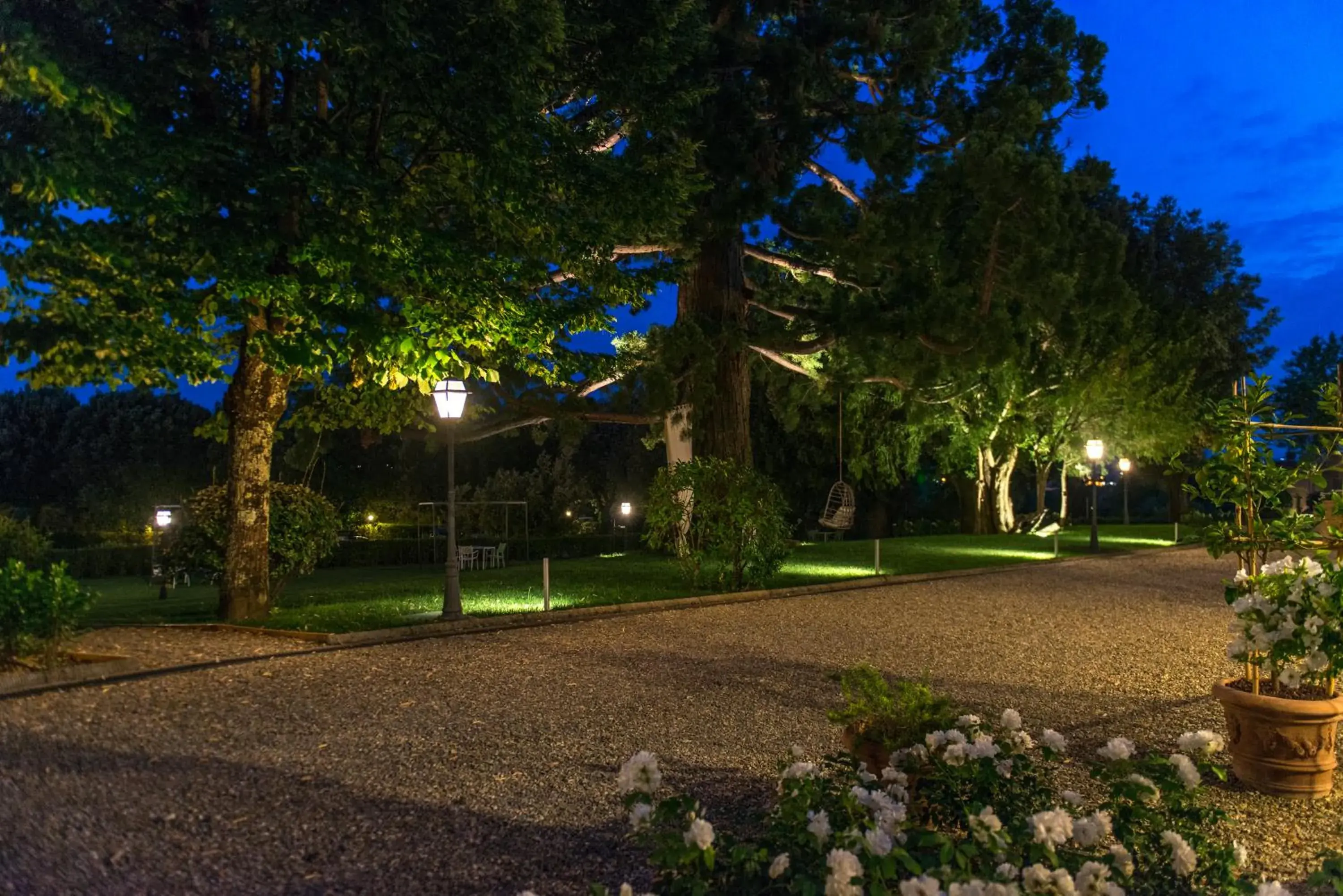 Night, Garden in Cortona Resort & Spa - Villa Aurea