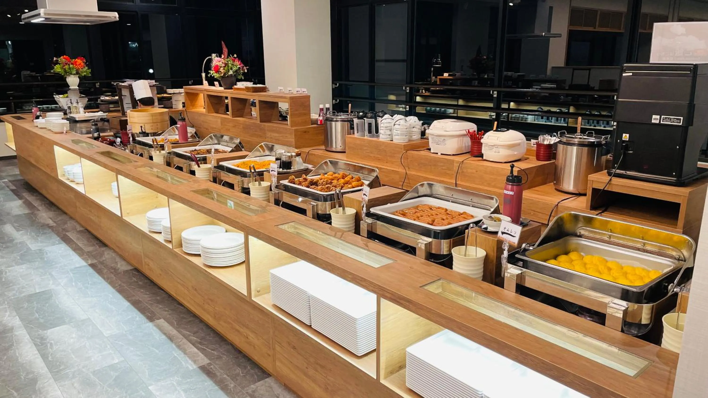 Breakfast in Route Inn Grantia Aoshima Taiyokaku