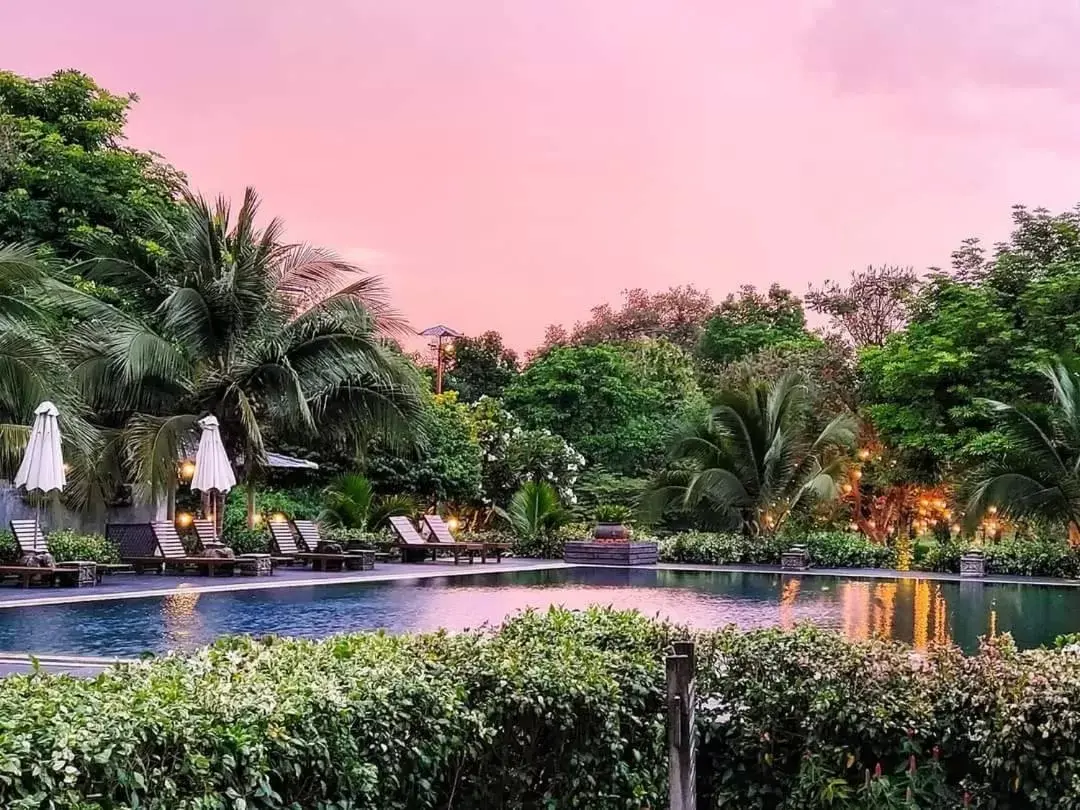 Swimming Pool in Royal River Kwai Resort and Spa -SHA Extra Plus