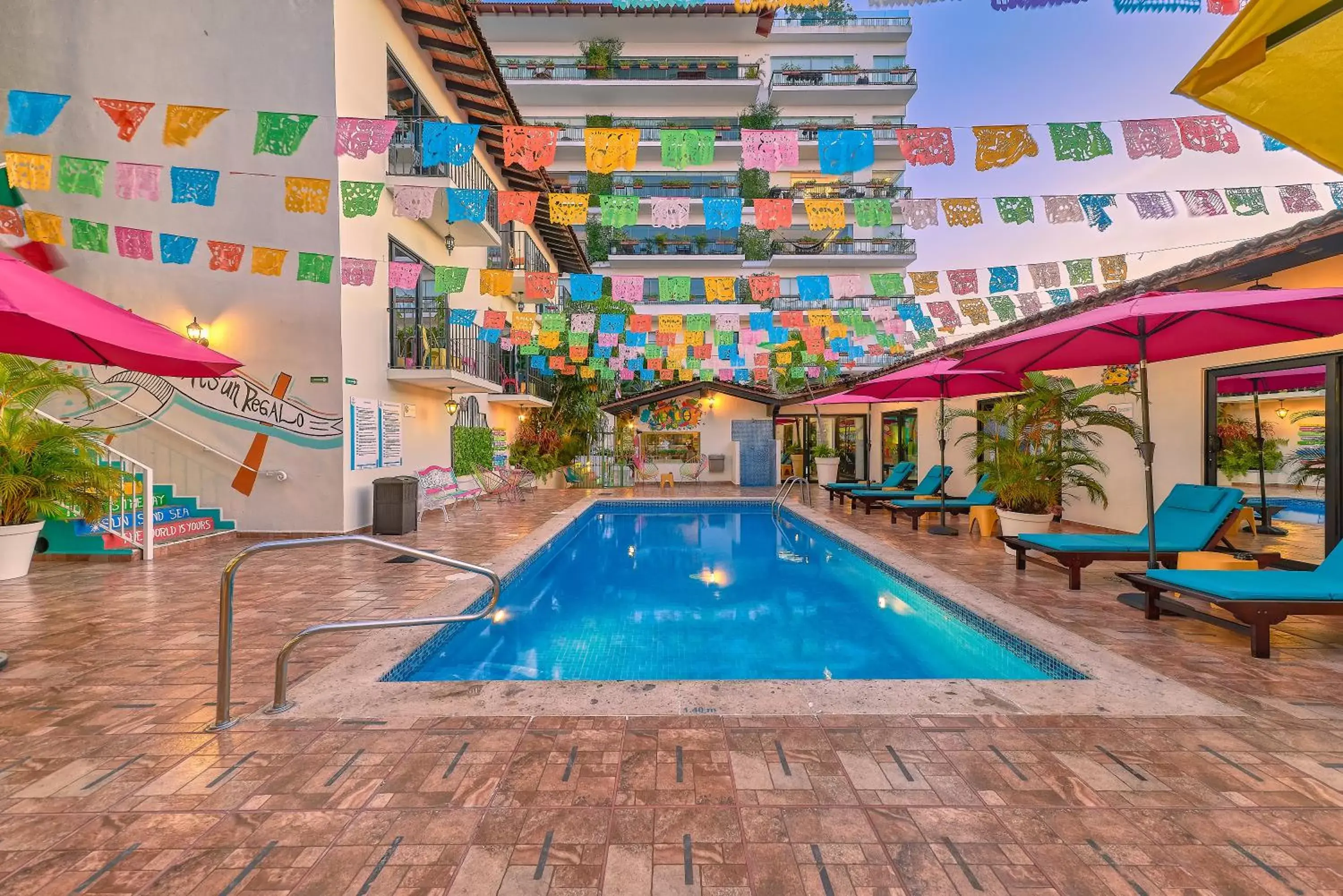 Patio, Swimming Pool in Casa Maria Hotel Boutique & Gallery Adults Only