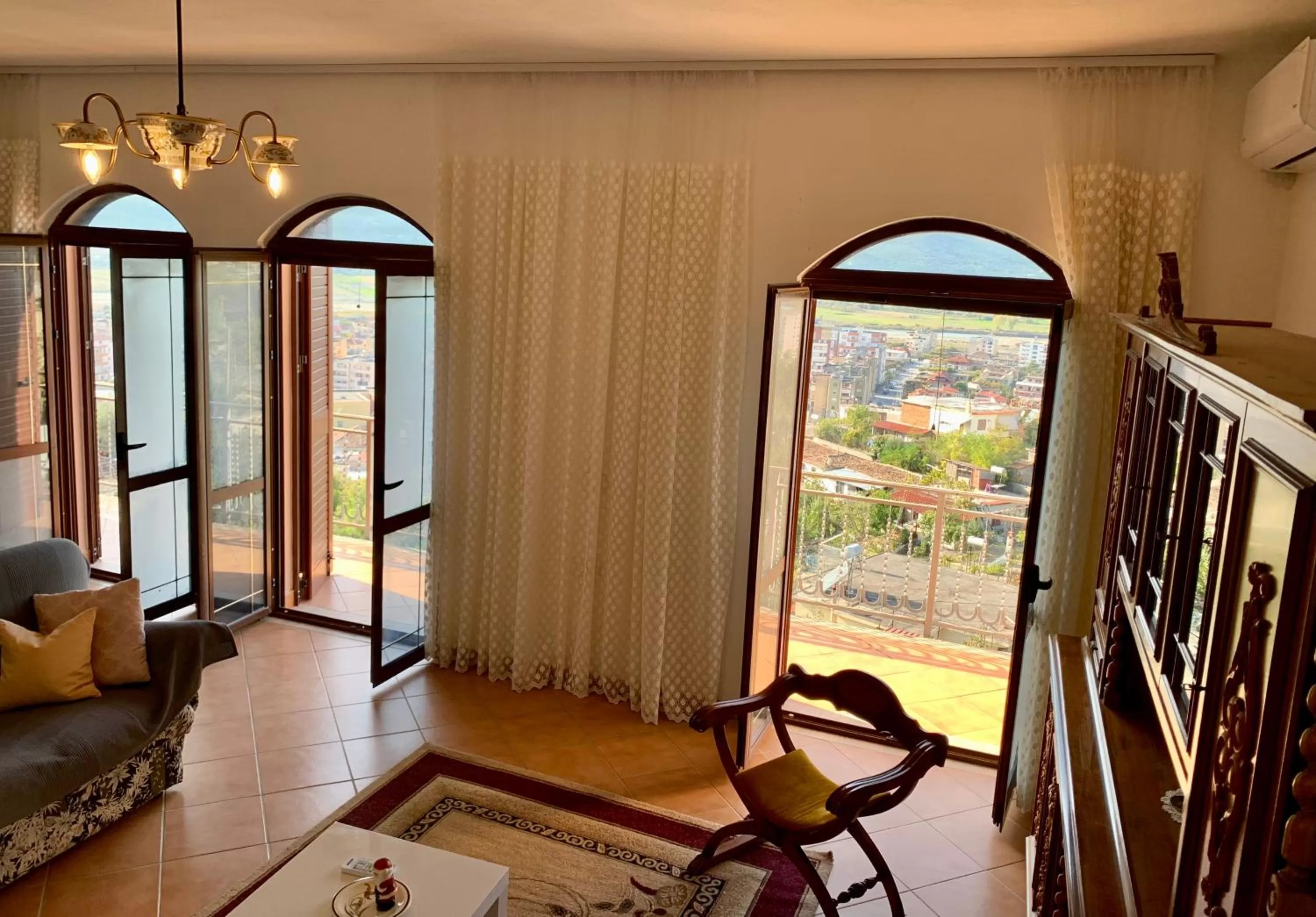 Balcony/Terrace in Guesthouse Villa Rosa Berat