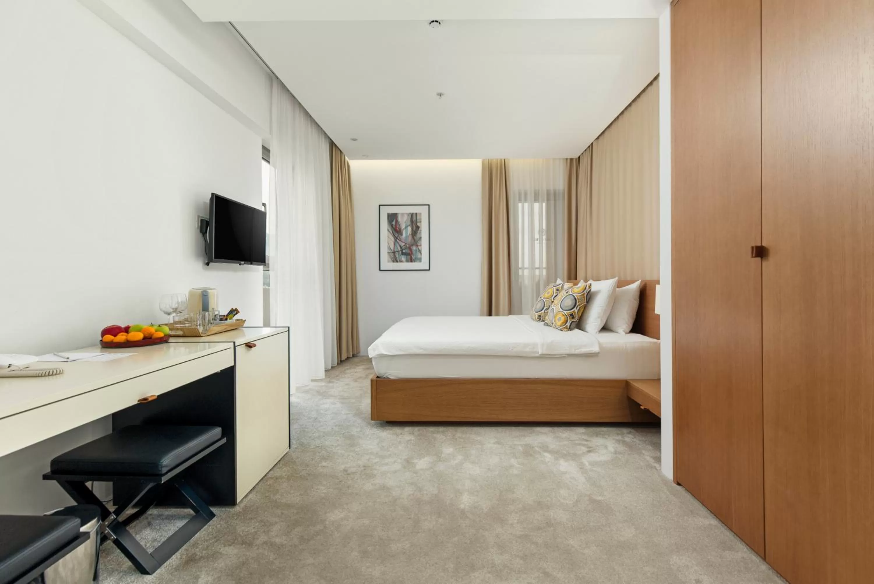 Bedroom, Bed in Hotel Harmonia by Dukley