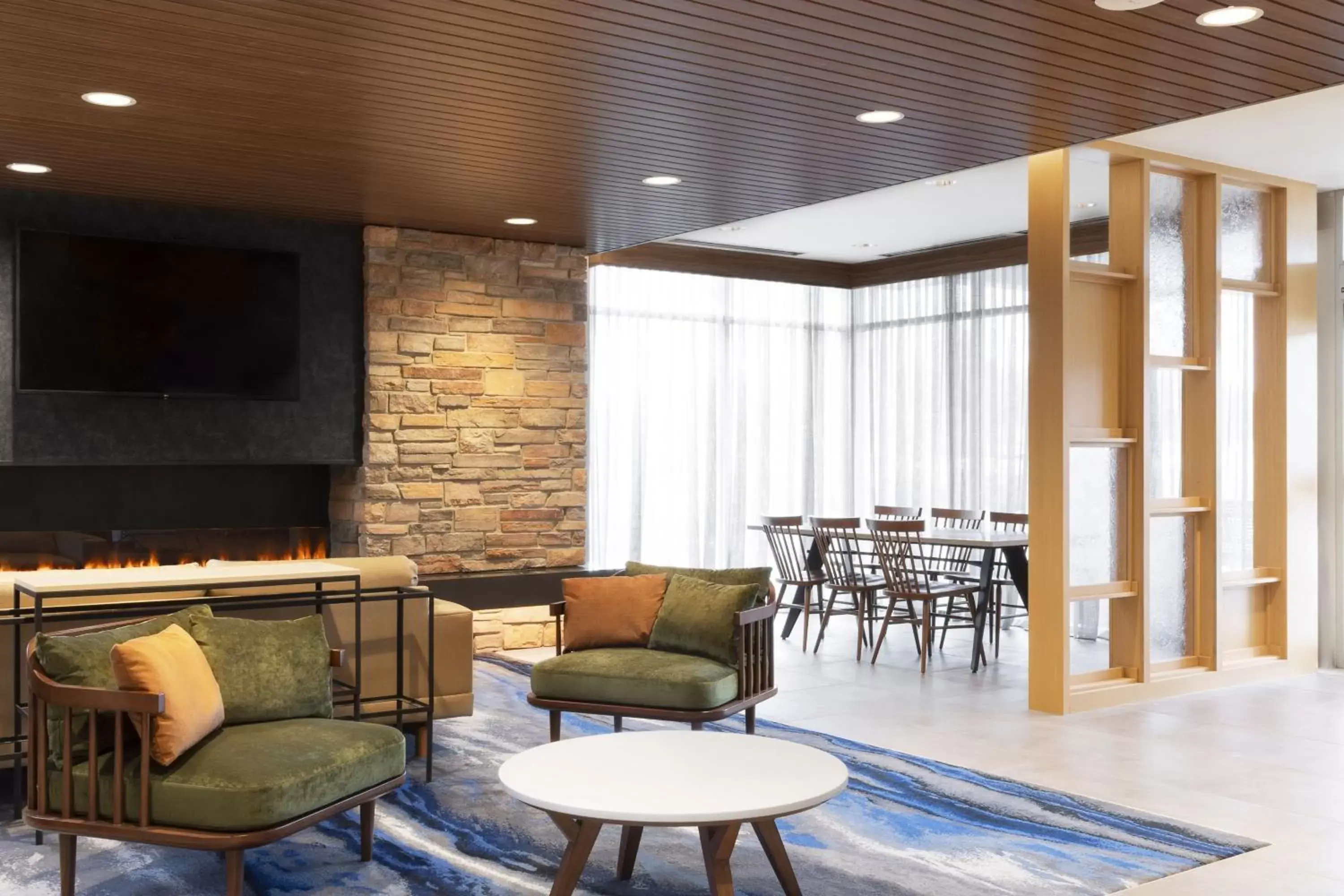 Lobby or reception, Lounge/Bar in Fairfield by Marriott Inn and Suites O Fallon IL