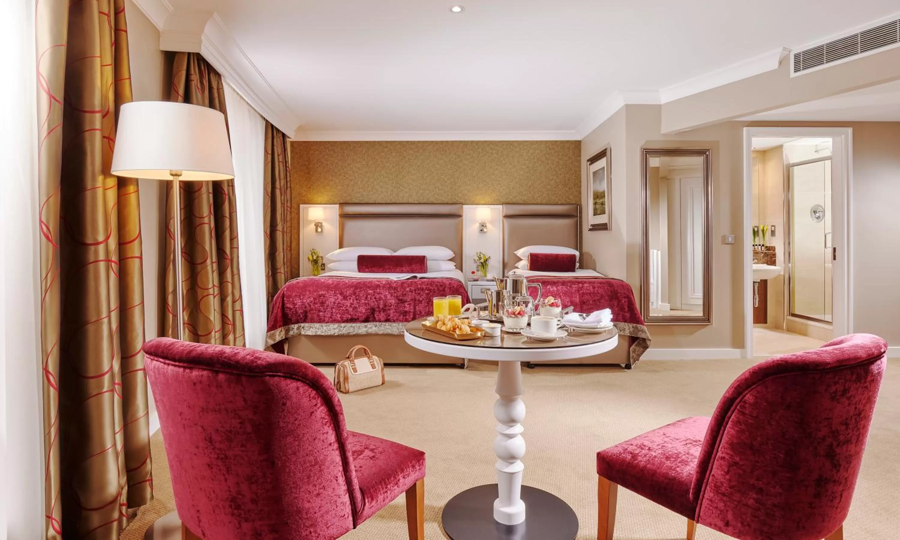 Seating area in The Rose Hotel