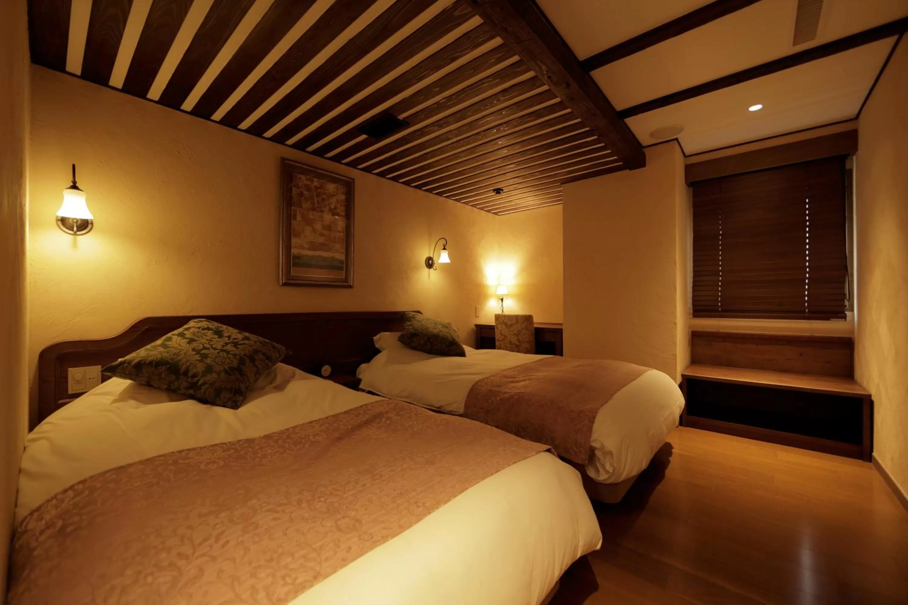 Photo of the whole room, Bed in La Vista Fujikawaguchiko