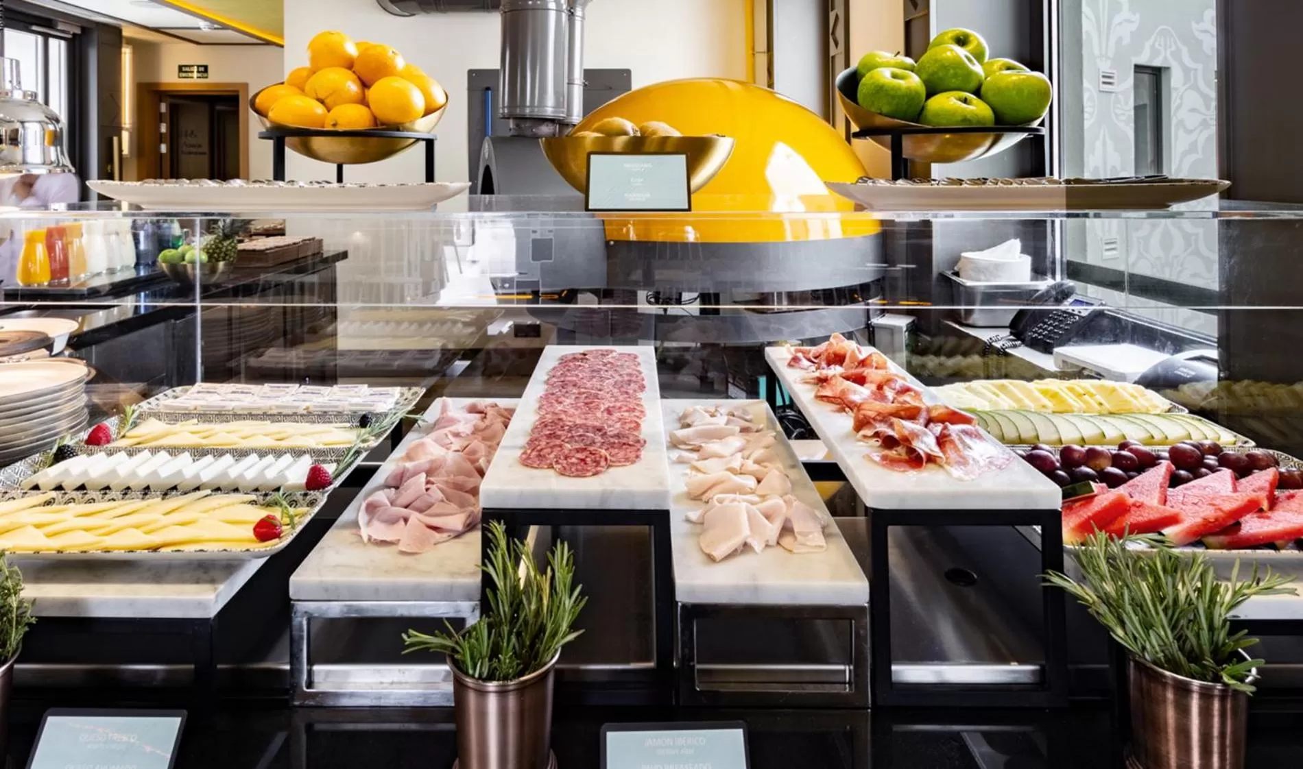 Food close-up in Pestana CR7 Gran Vía Madrid