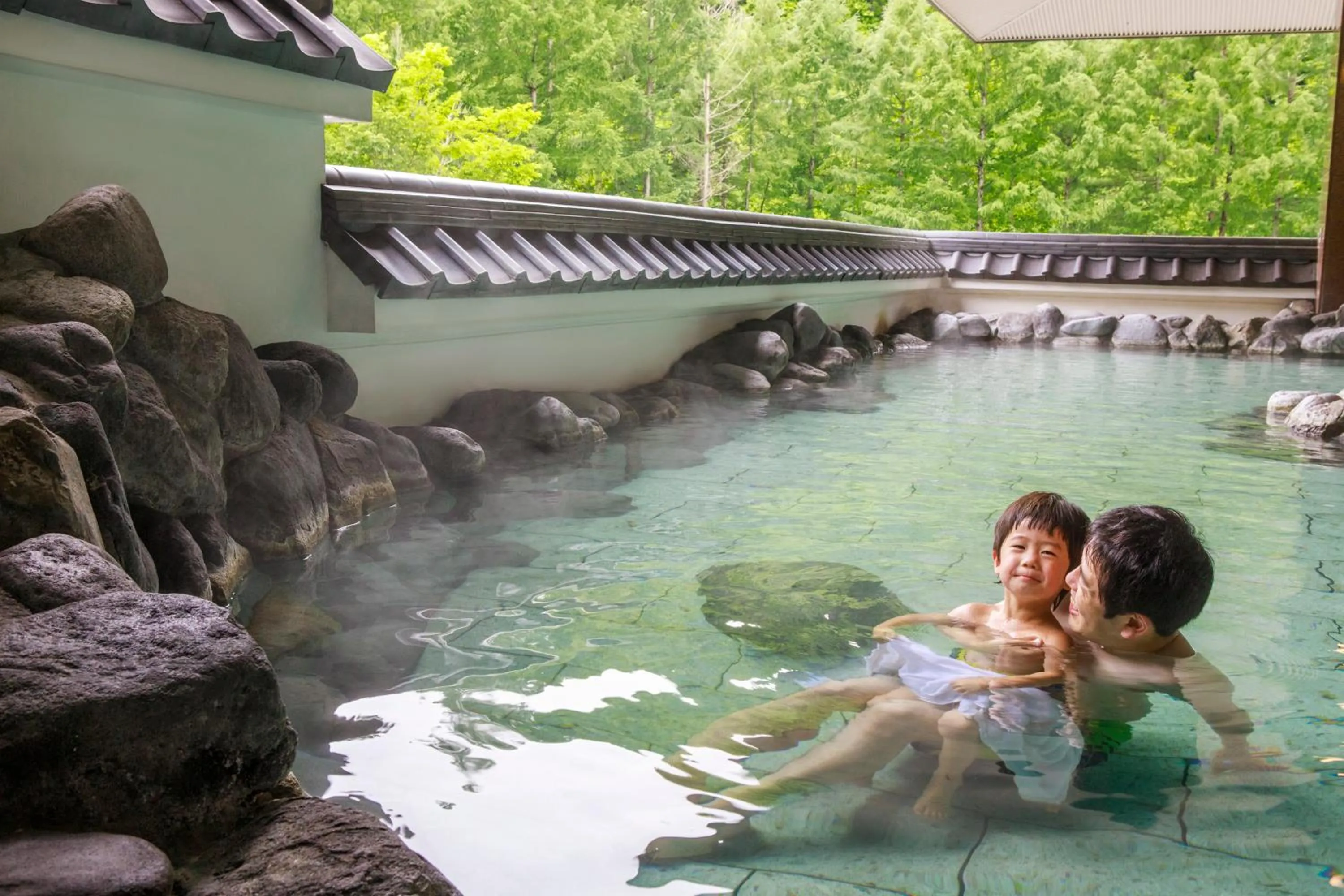 Hot Spring Bath in Kitayuzawa Mori no soraniwa