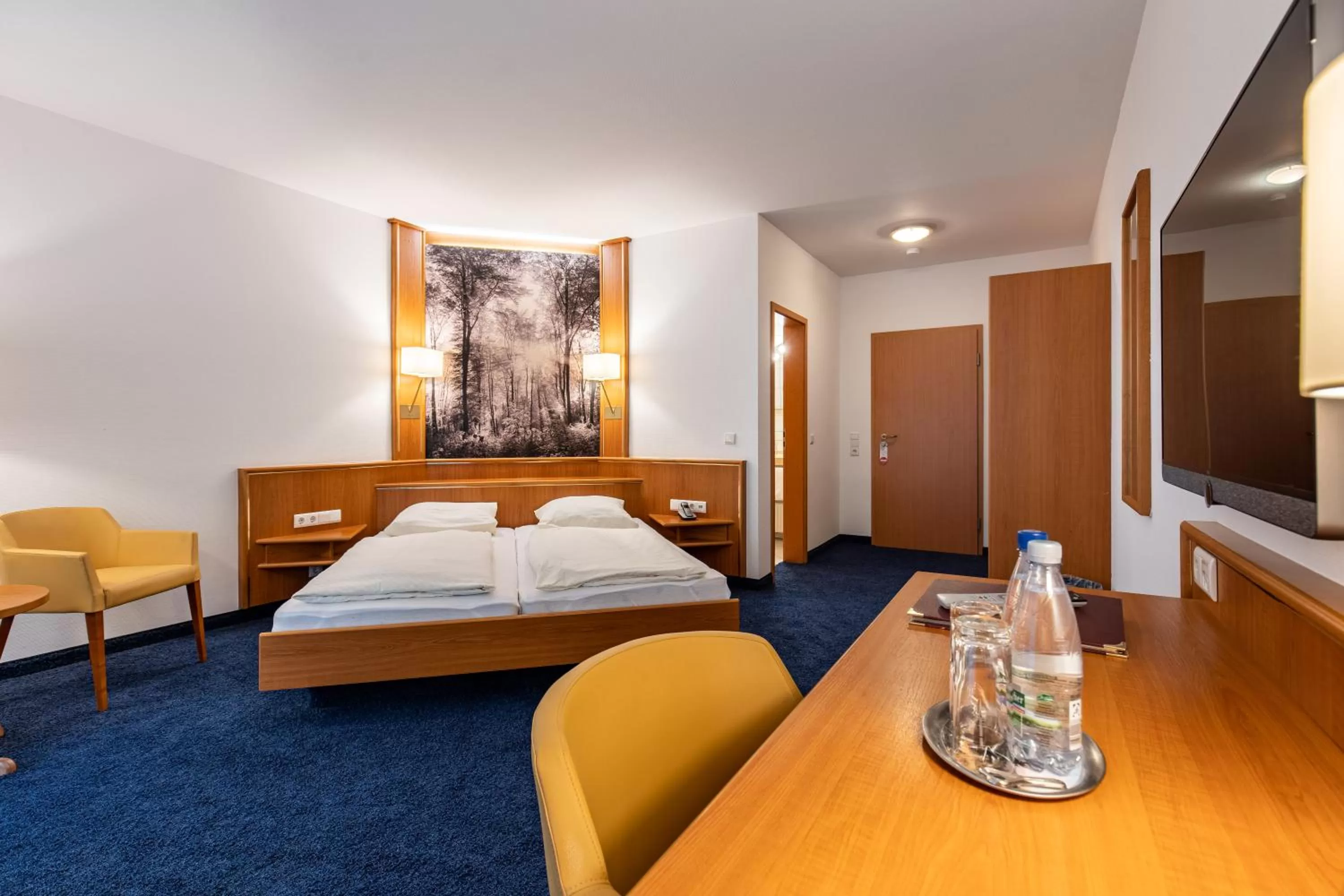 Photo of the whole room, Bed in Hotel-Gasthof Hüttensteinach