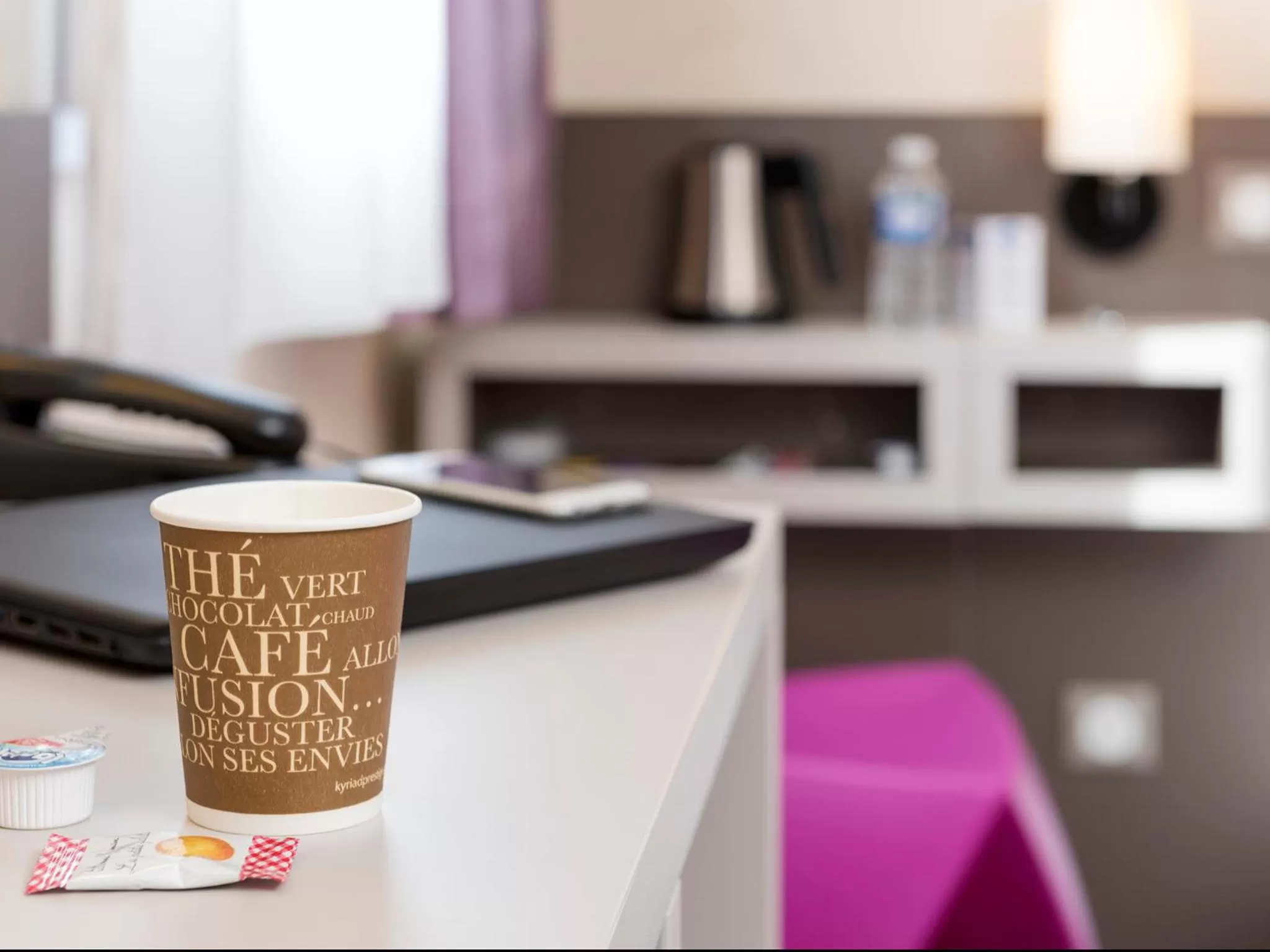 Coffee/tea facilities in Kyriad Hotel Lyon Givors