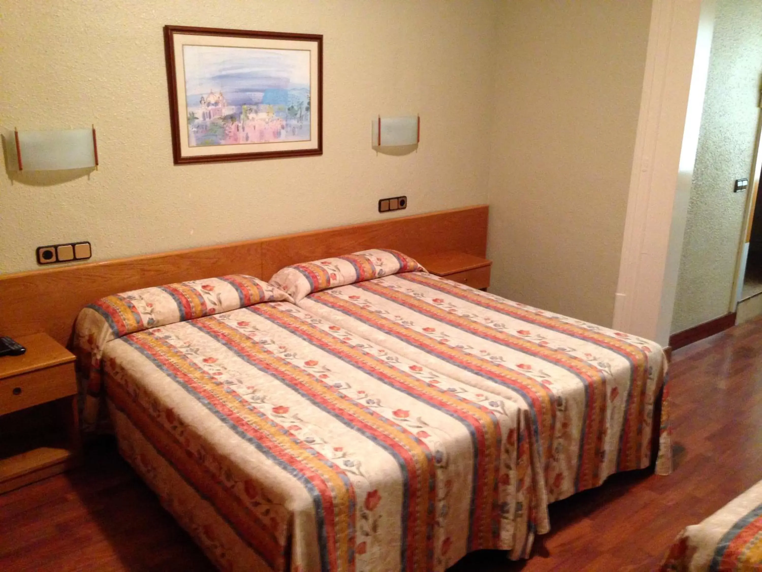 Bed in Hotel Pelayo