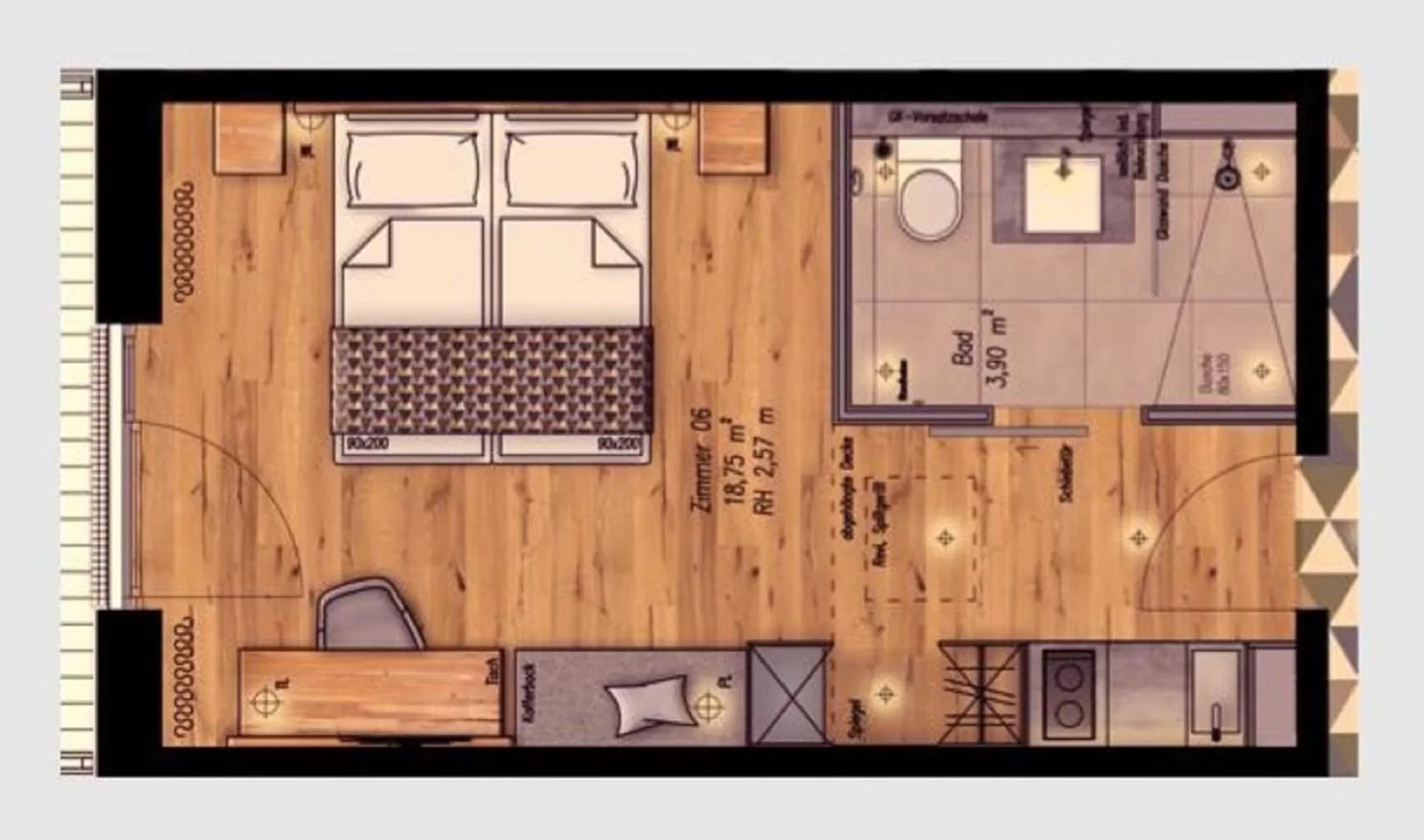Floor plan in Walhalla Hotel Regensburg Hoeferer 4 Sterne Superior