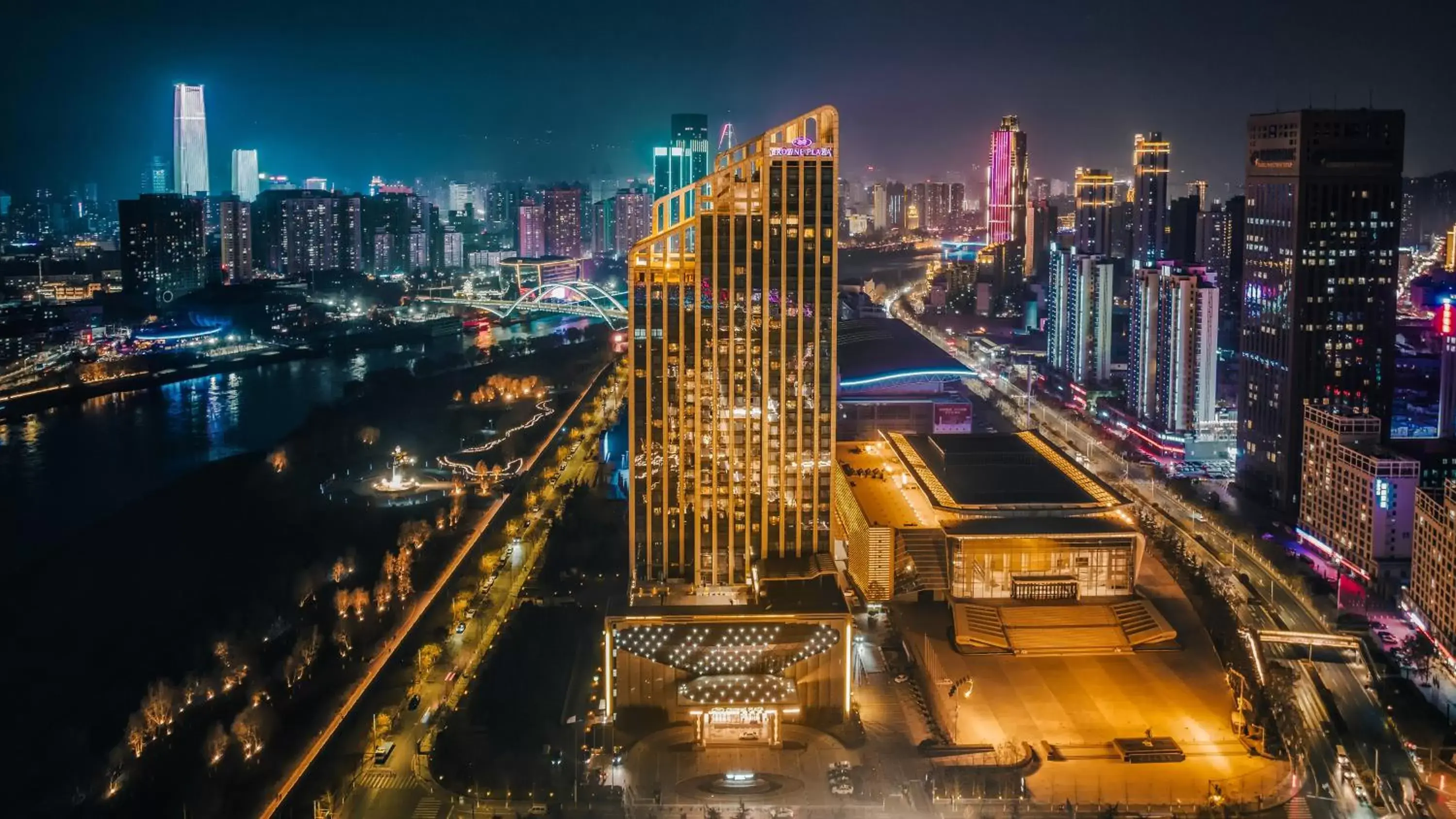 Property building, Bird's-eye View in Crowne Plaza Hotel Lanzhou, an IHG Hotel