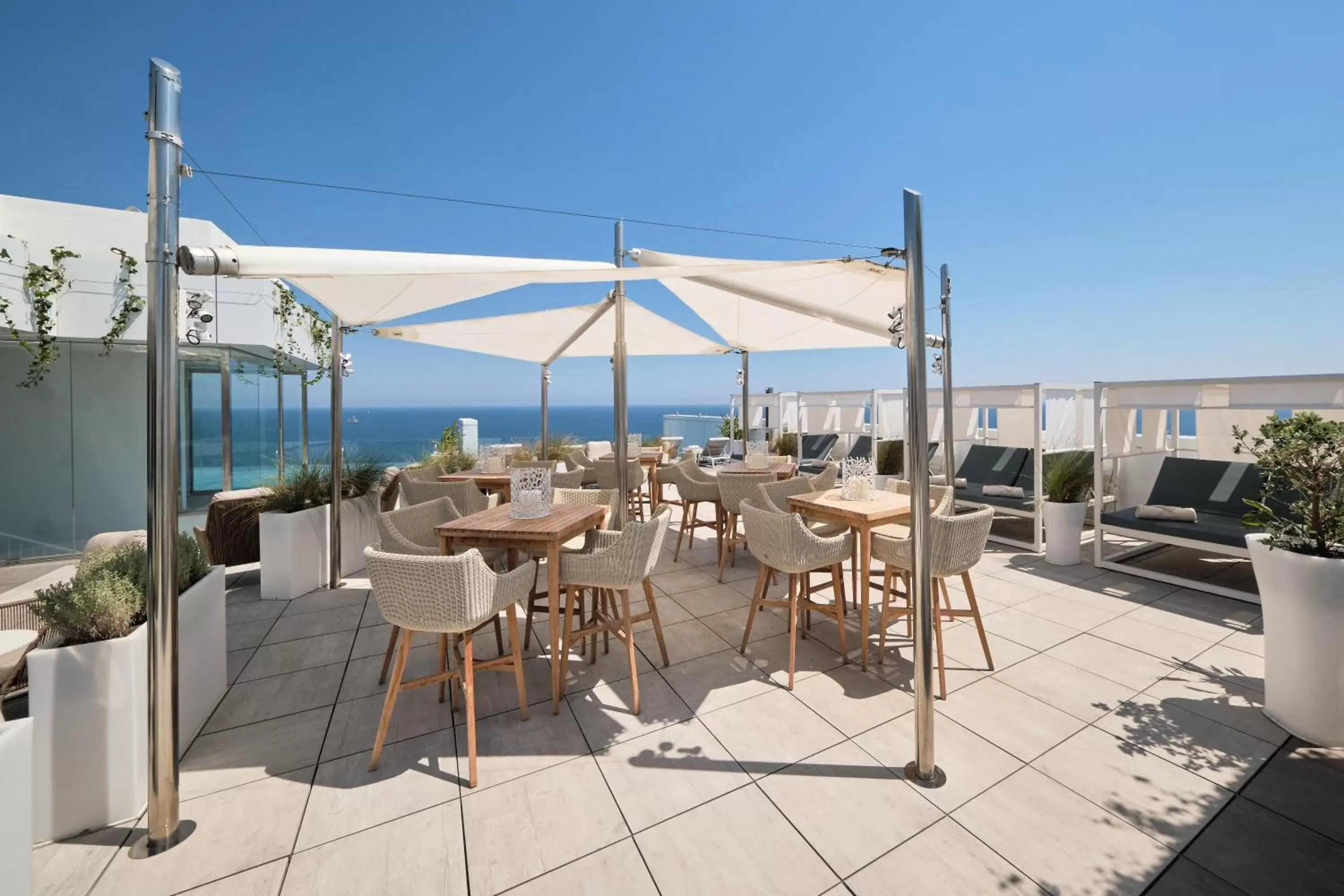 Pool view in Hotel Marina Badalona