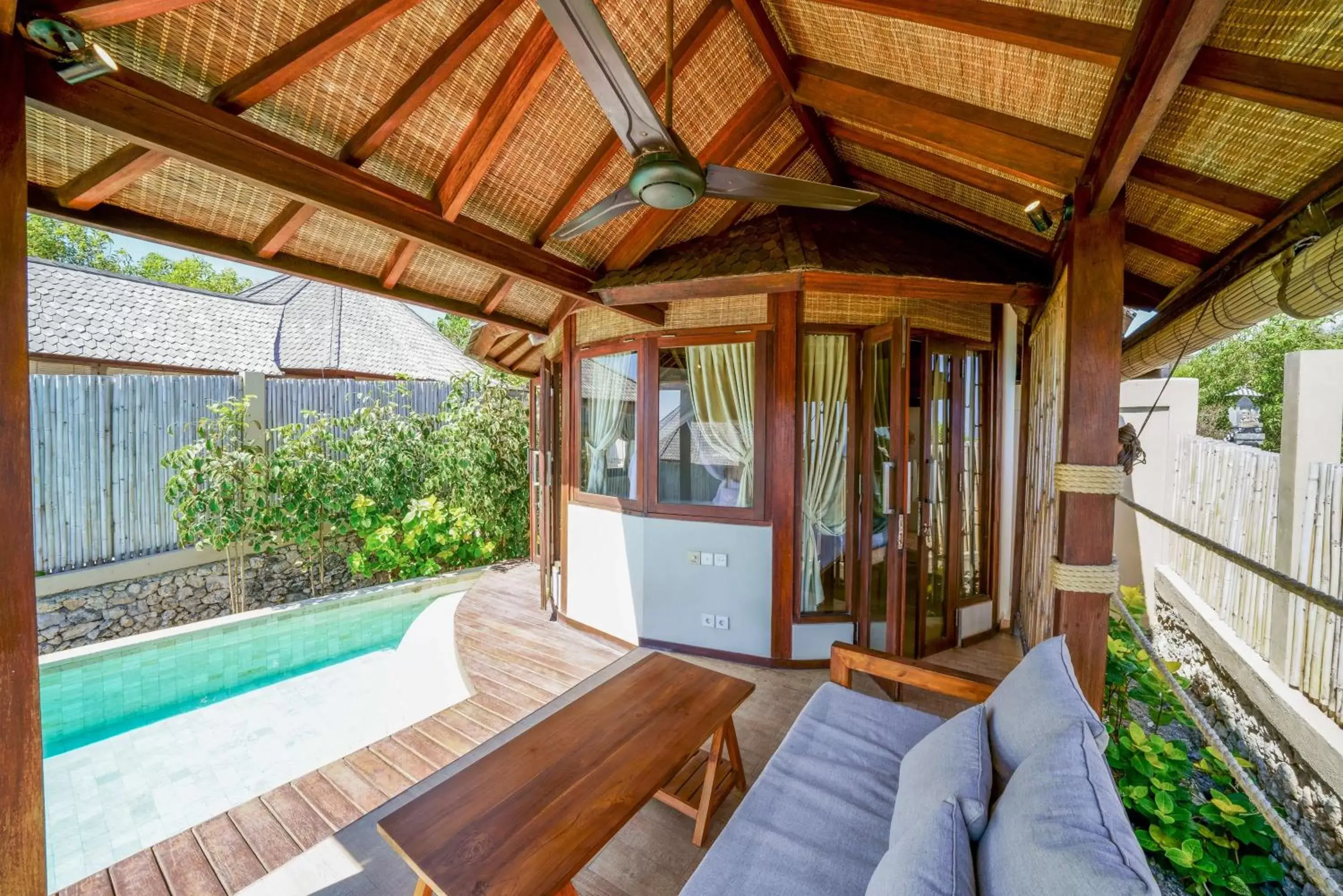 Living room, Swimming Pool in Blue Lagoon Avia Villas