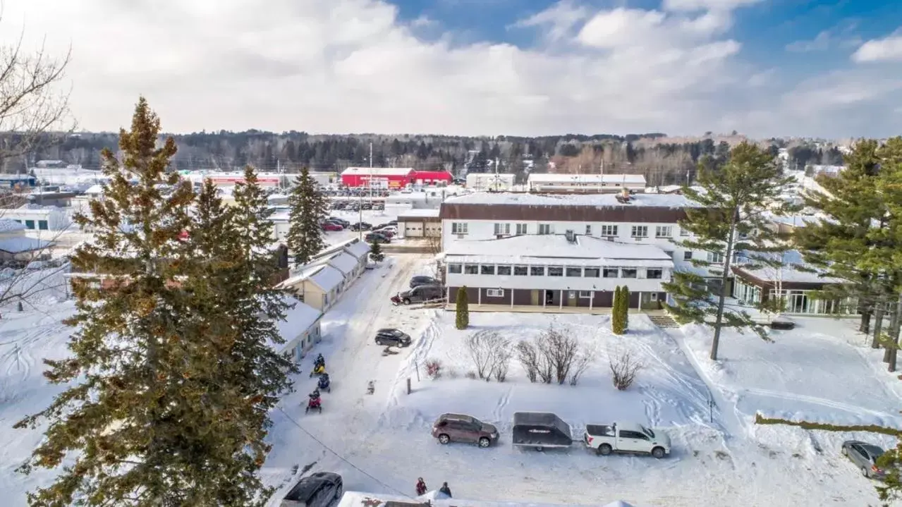 Property building, Winter in Caswell Resort