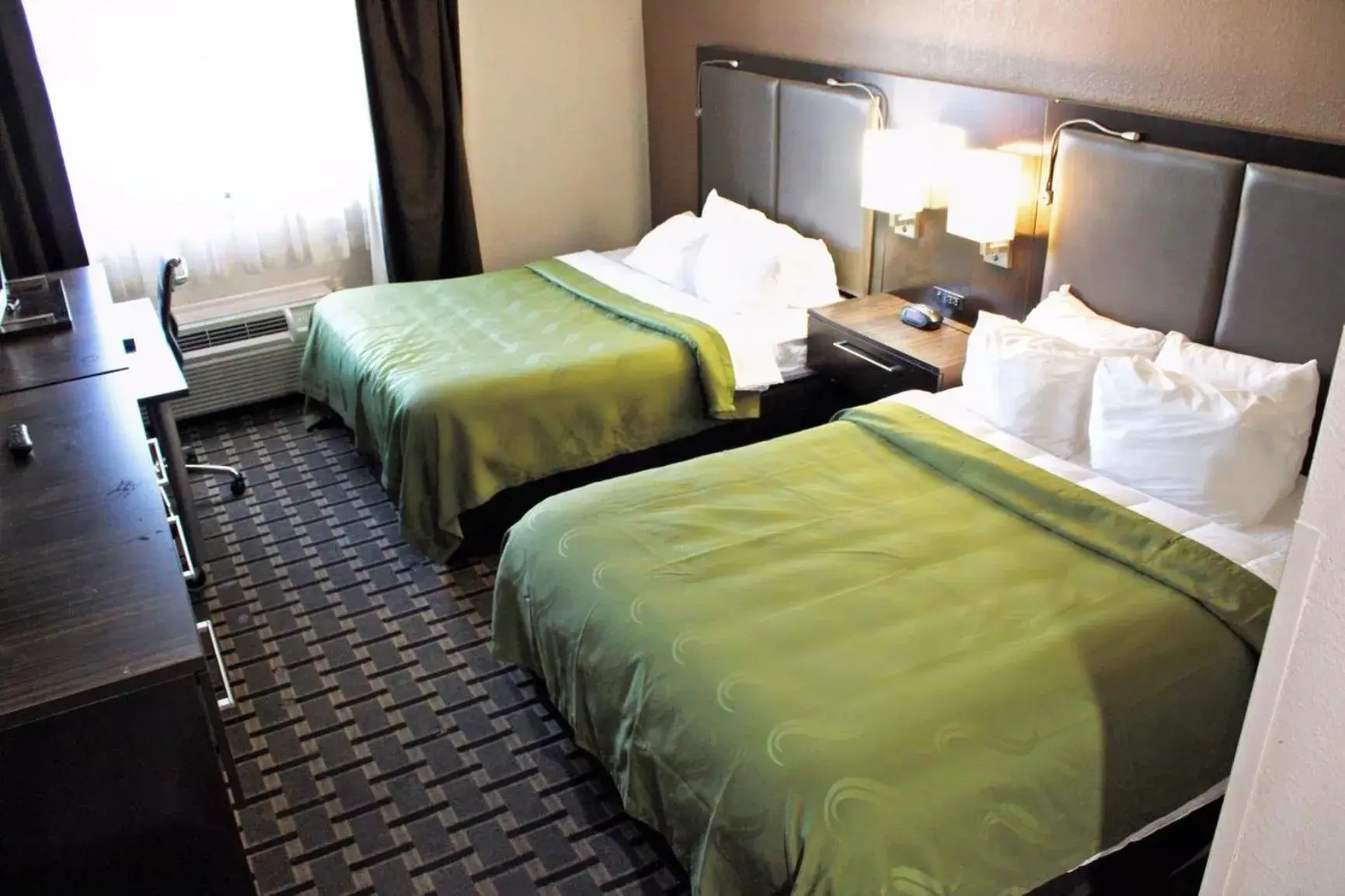 Bed in Quality Inn & Suites Detroit Metro Airport