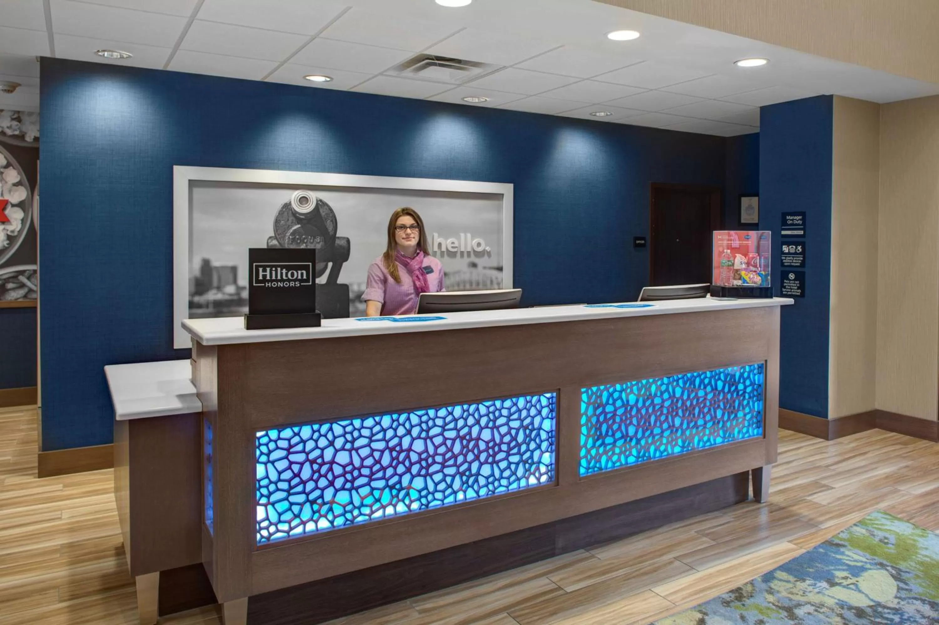 Lobby or reception in Hampton Inn & Suites Syracuse North Airport Area