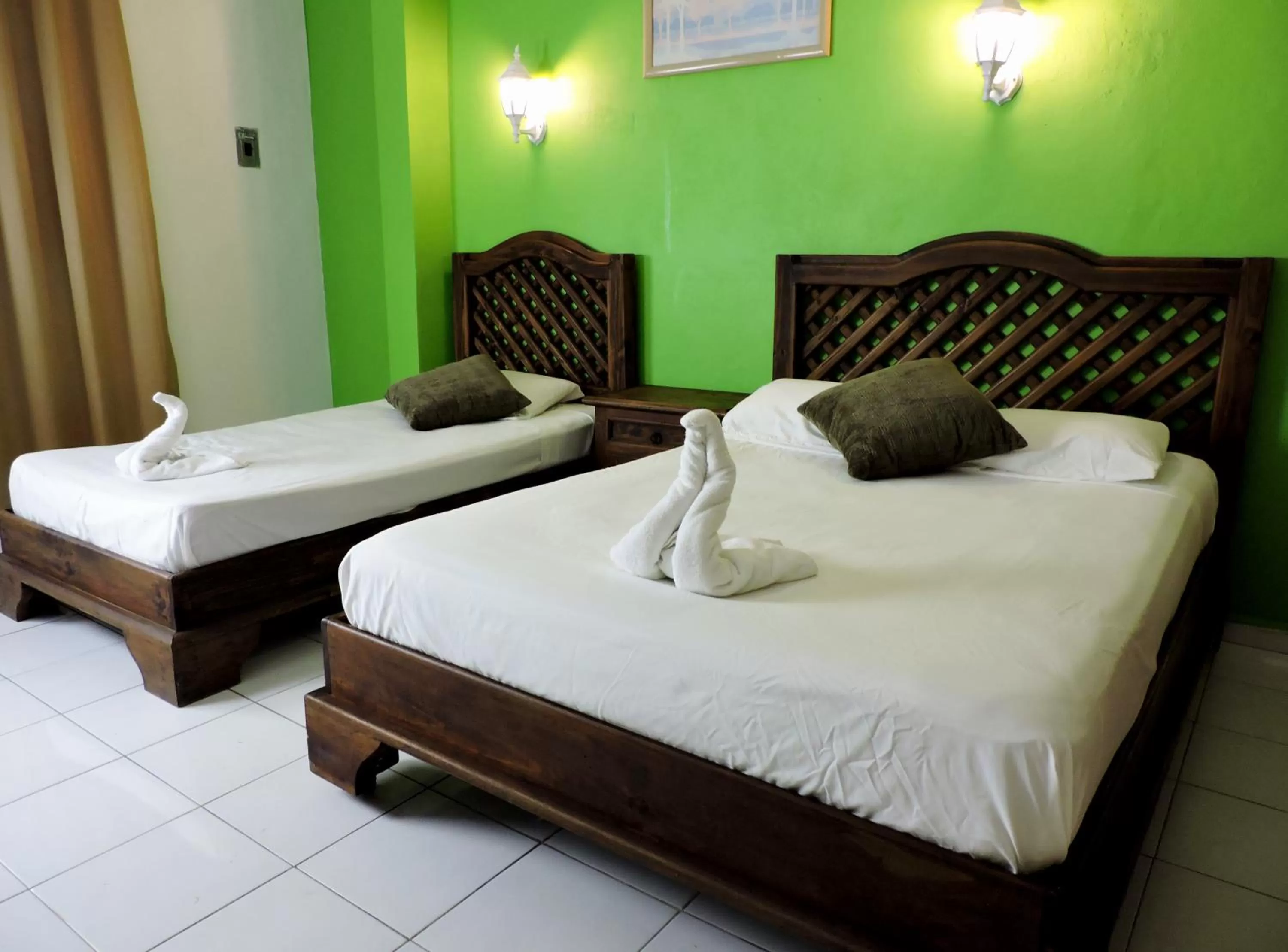 Bed in Hotel Valladolid