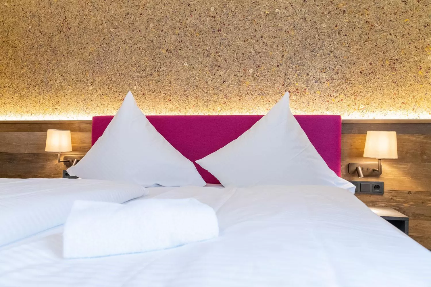 Bed in Hotel Waldmühle