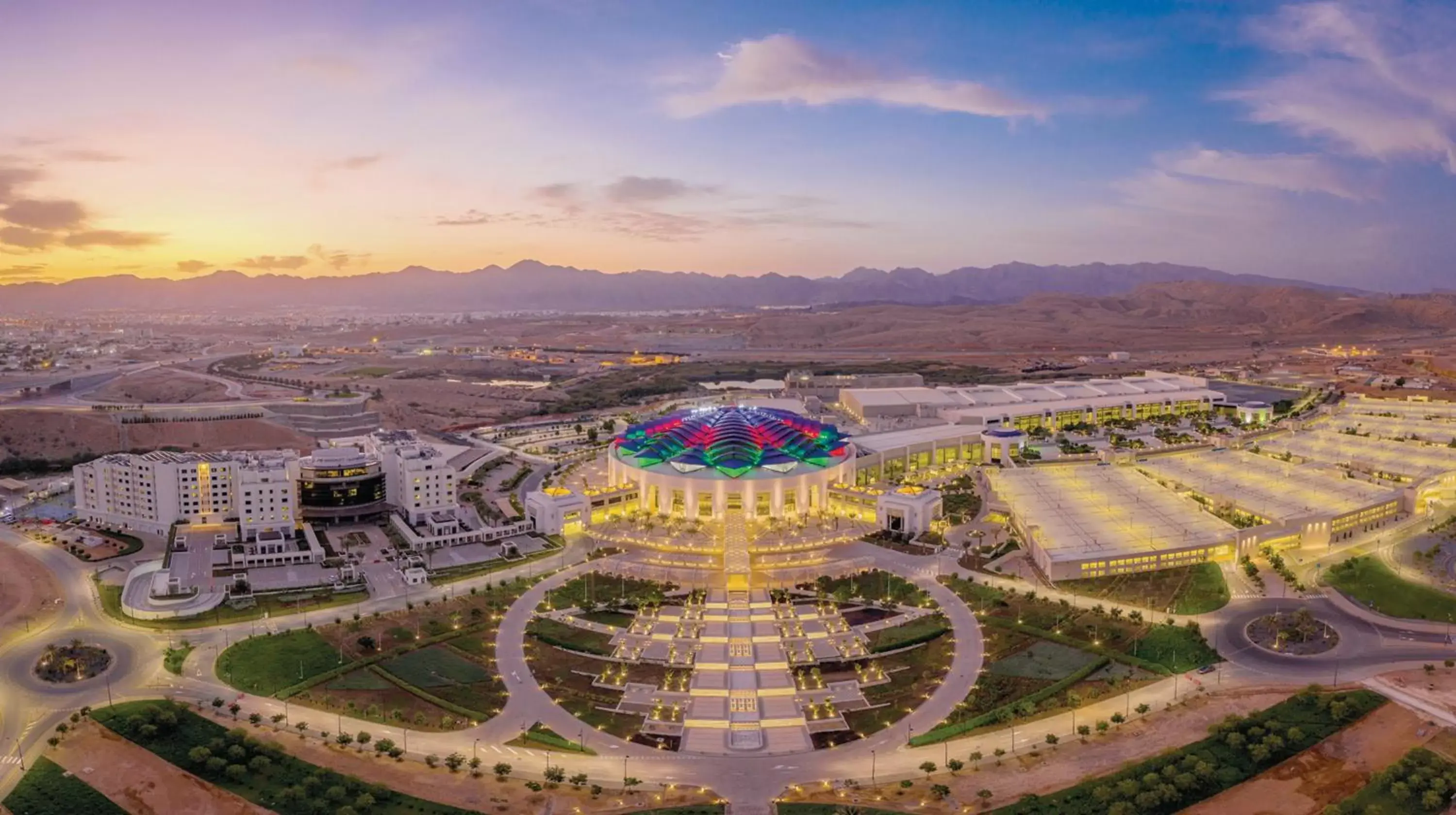 Area and facilities, Bird's-eye View in Crowne Plaza Muscat OCEC, an IHG Hotel