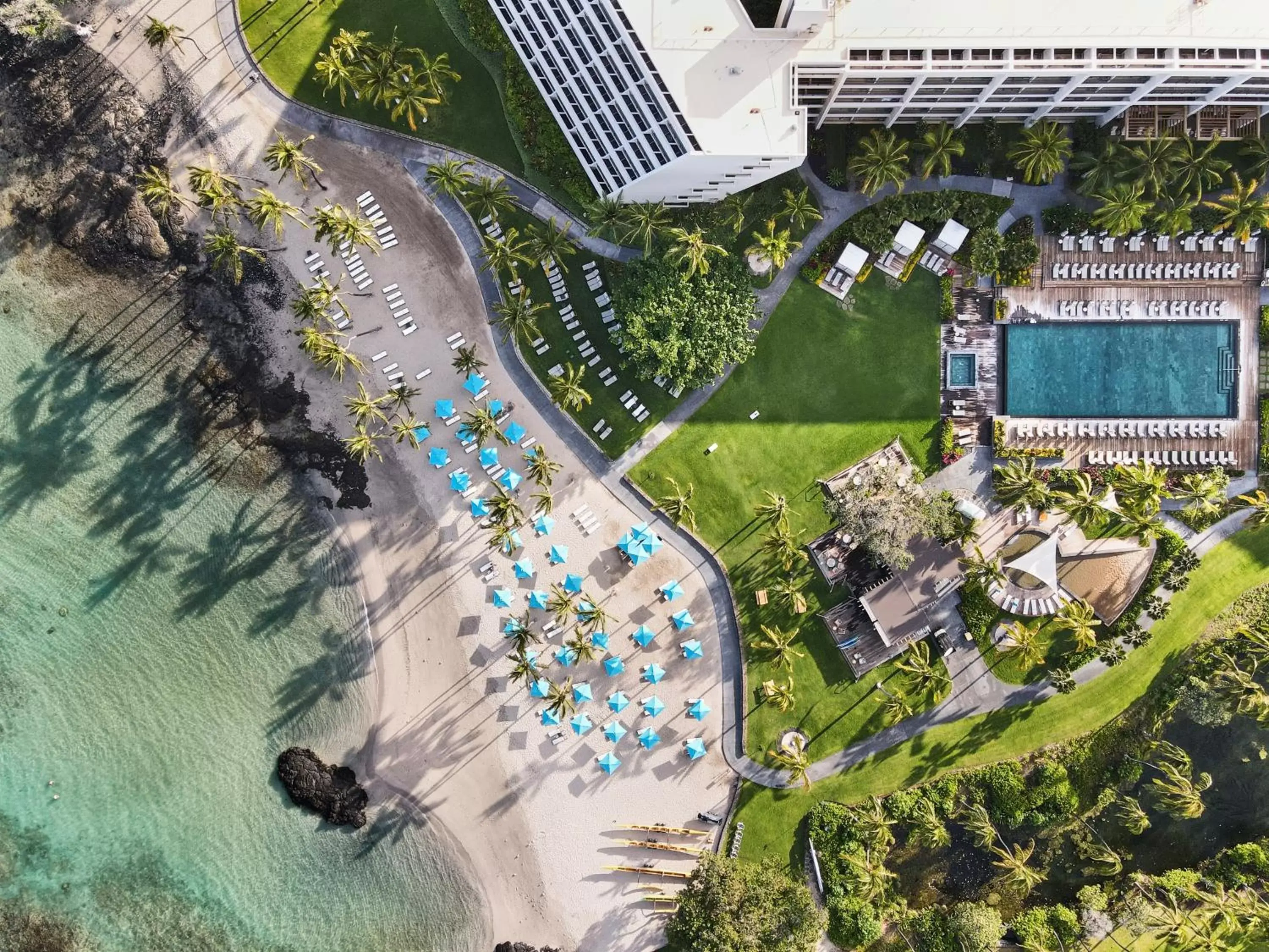 Swimming pool, Bird's-eye View in Mauna Lani, Auberge Resorts Collection