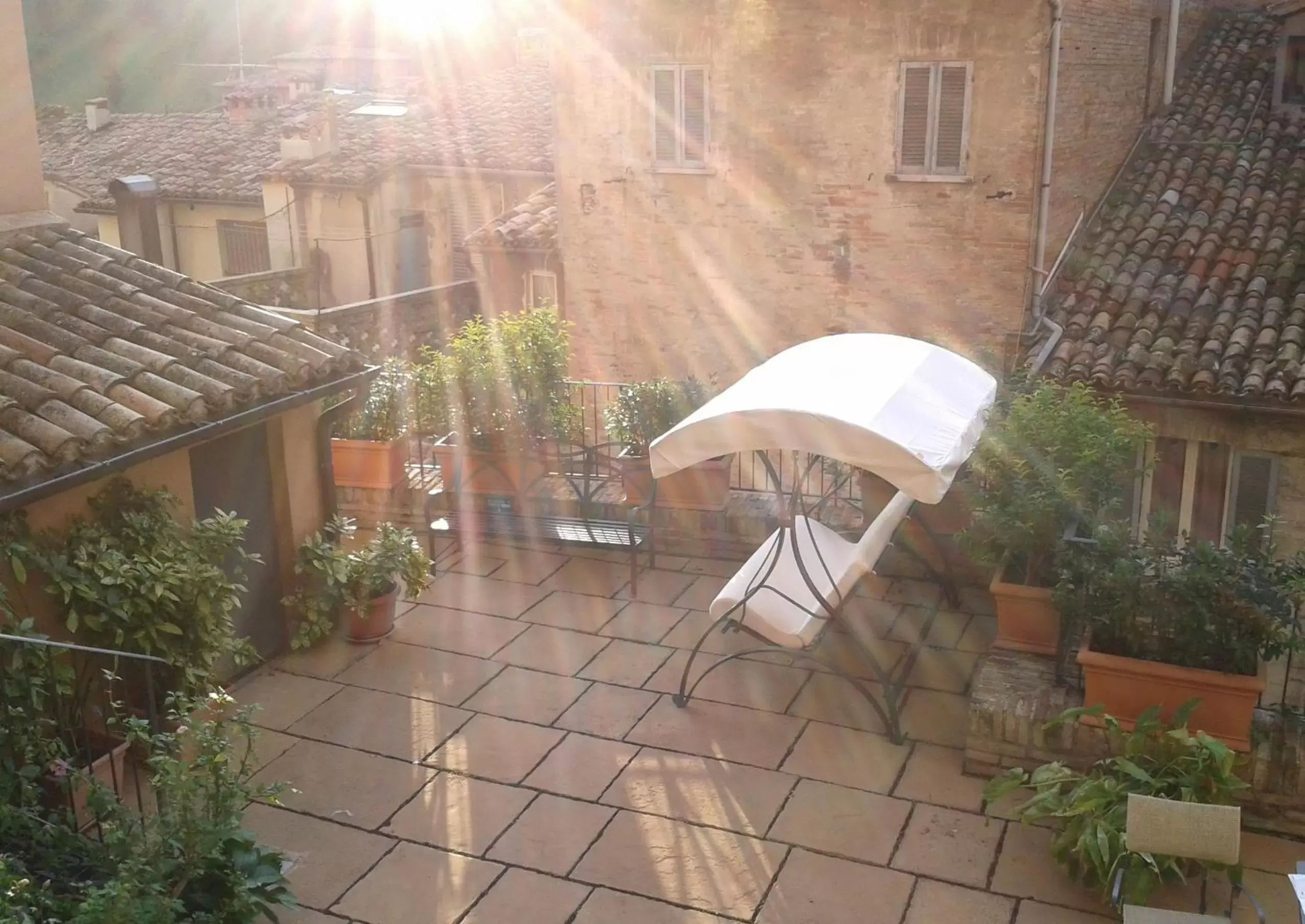 Balcony/Terrace in Albergo Italia