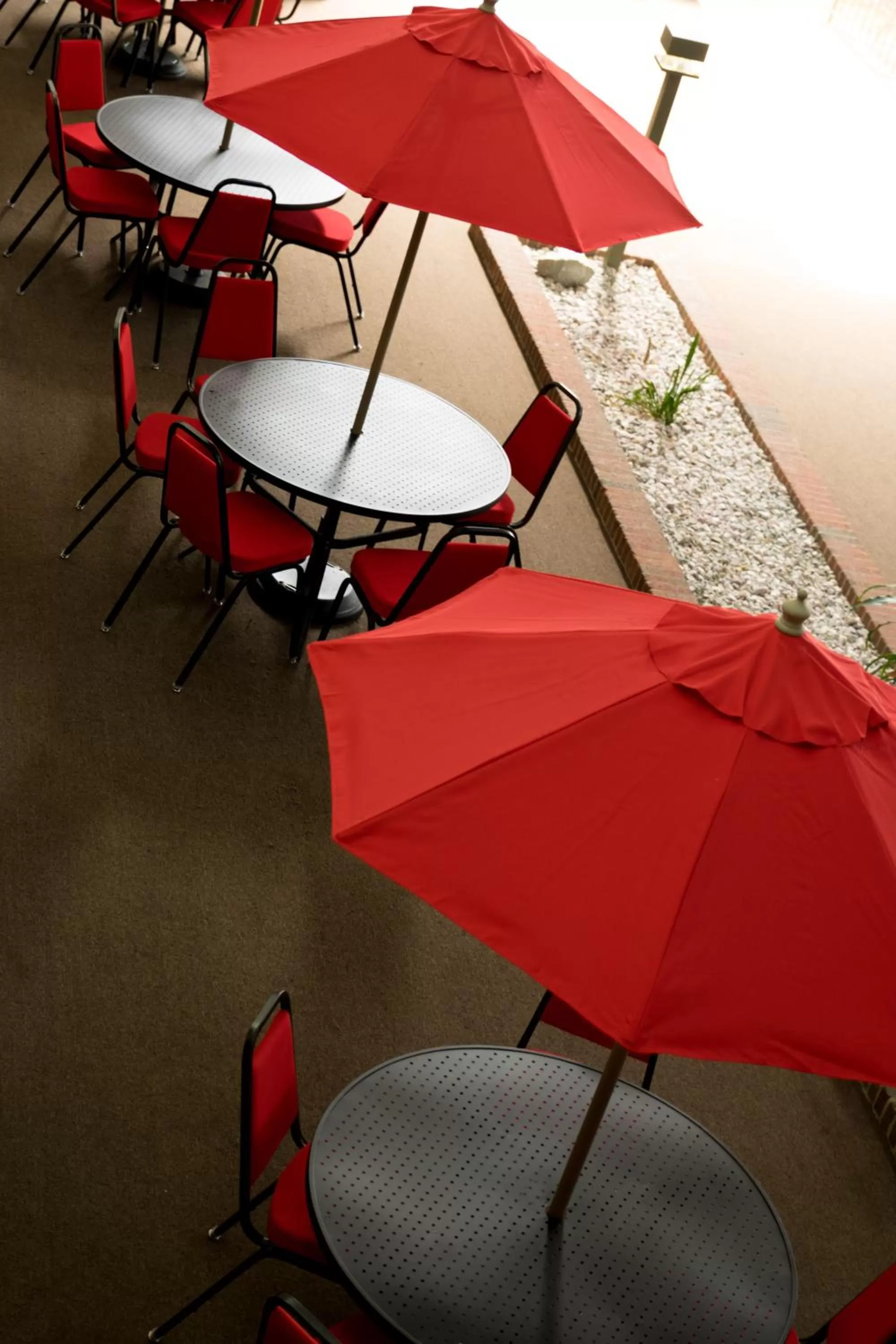 Patio in Ramada by Wyndham Indiana