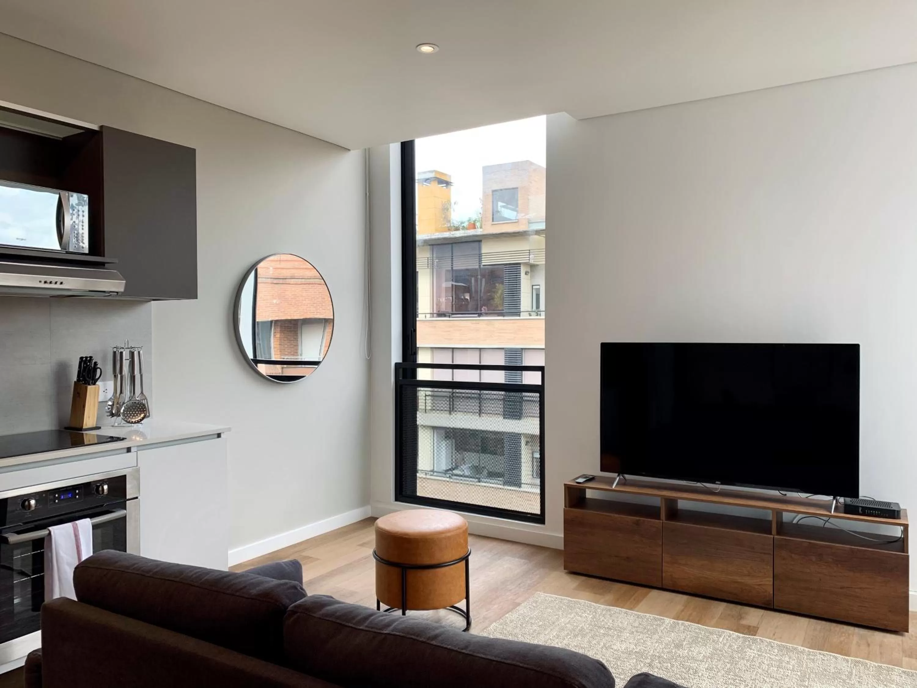 TV/Entertainment Center in Kubik apartments in Exclusive Virrey